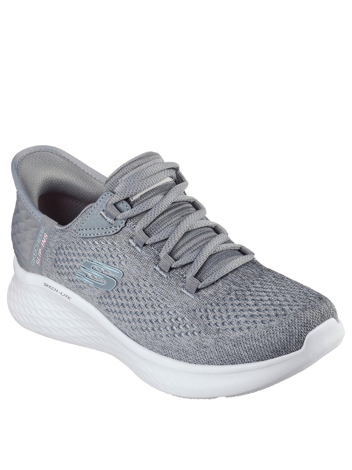Image 2 of 5 of Skechers Womens Skech-Lite Pro Natural Slip-In Trainers - Grey