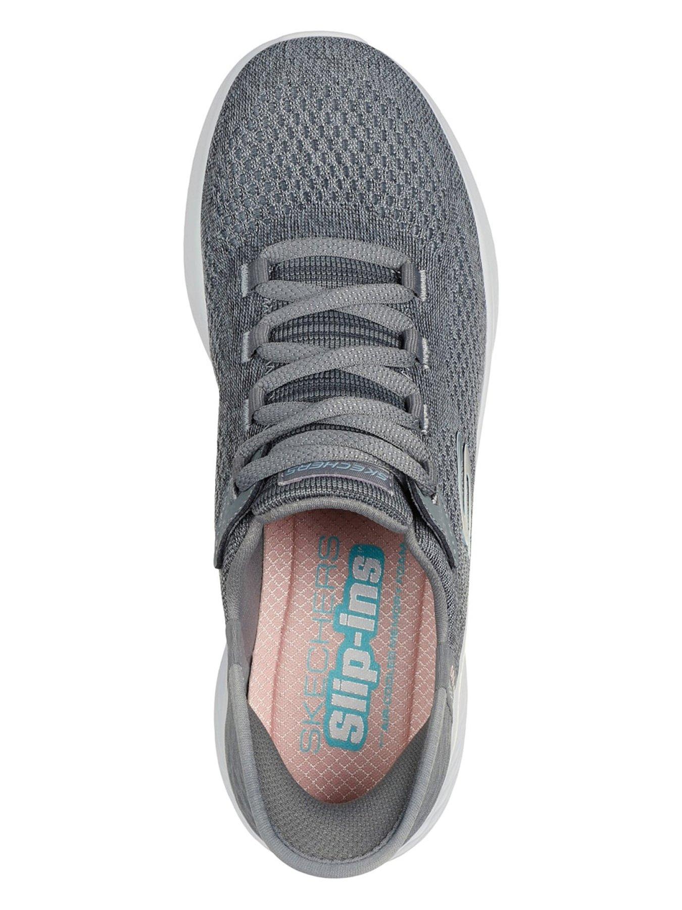 Image 4 of 5 of Skechers Womens Skech-Lite Pro Natural Slip-In Trainers - Grey