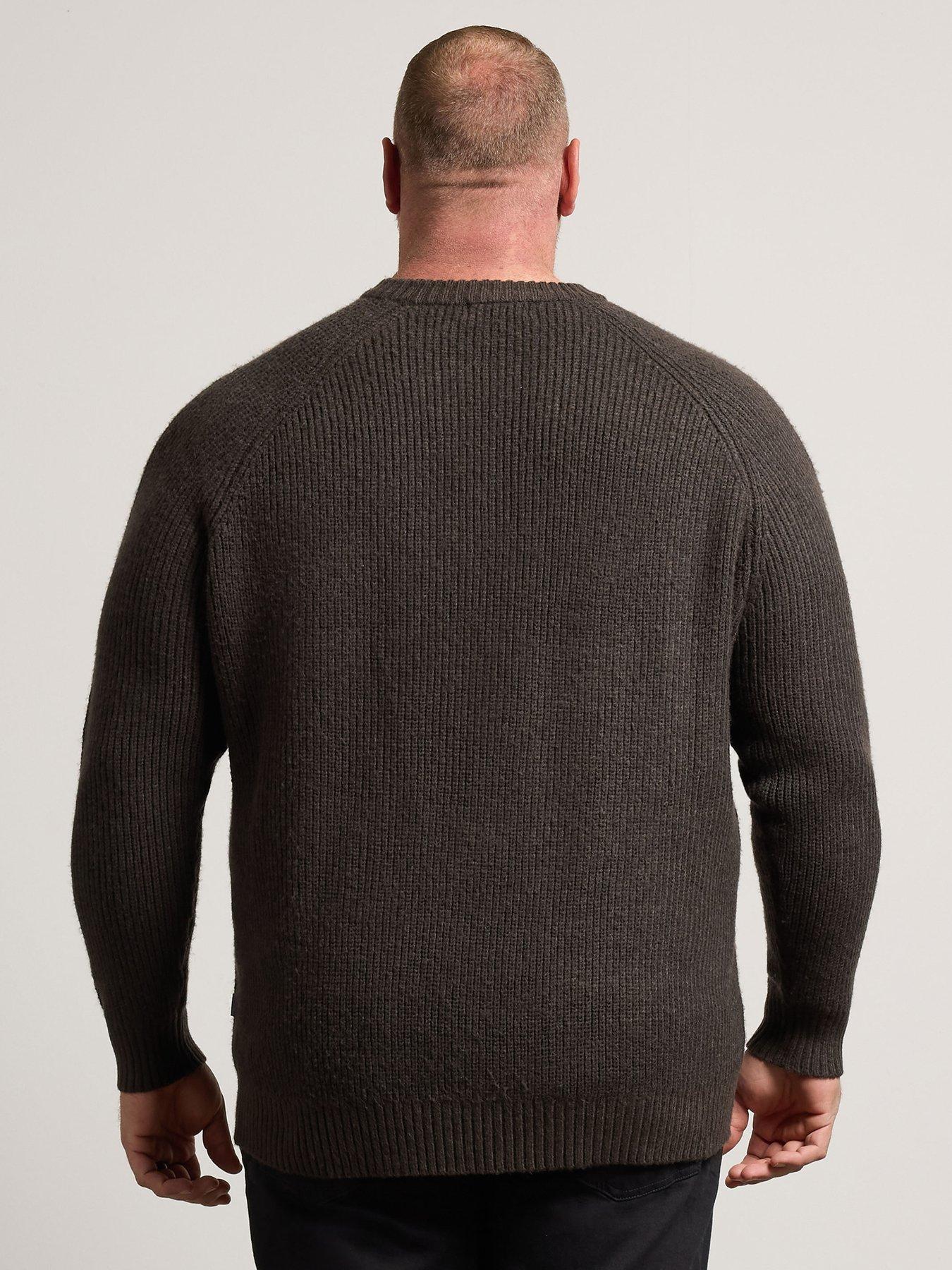 Image 2 of 4 of BadRhino Ribbed Crew Neck Jumper