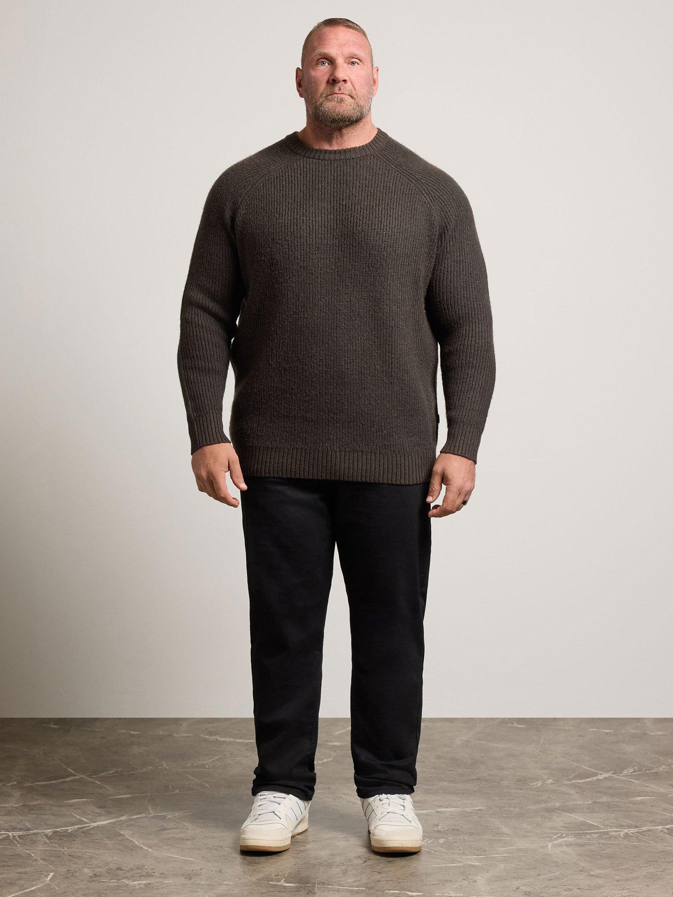 Image 3 of 4 of BadRhino Ribbed Crew Neck Jumper