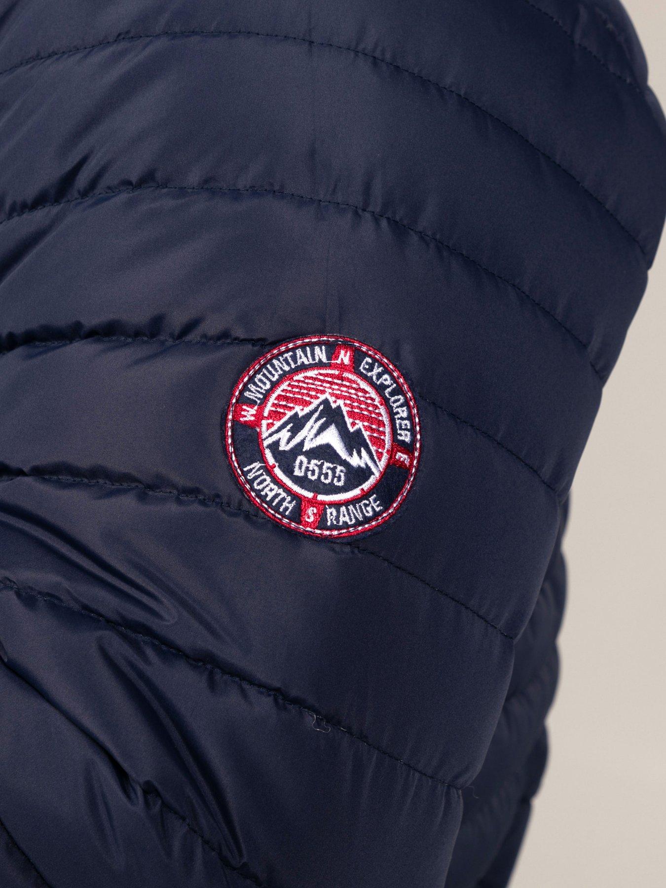 Image 6 of 7 of D555 Lightweight Padded Jacket With Bonded Fleece Panels