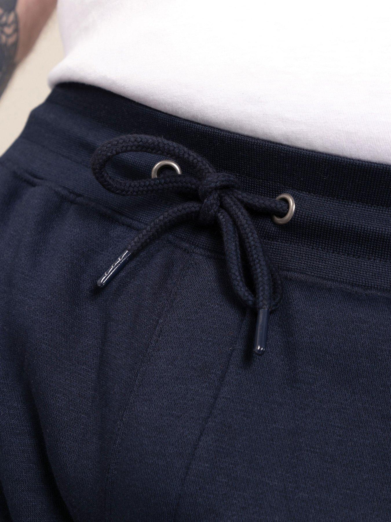 Image 6 of 7 of D555 Mens Cargo Bear Embroidery Joggers - Navy