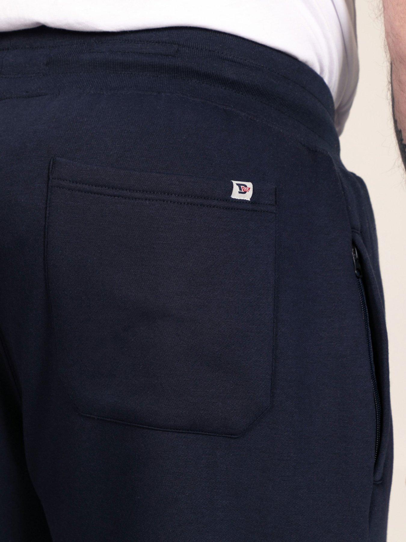 Image 7 of 7 of D555 Mens Cargo Bear Embroidery Joggers - Navy