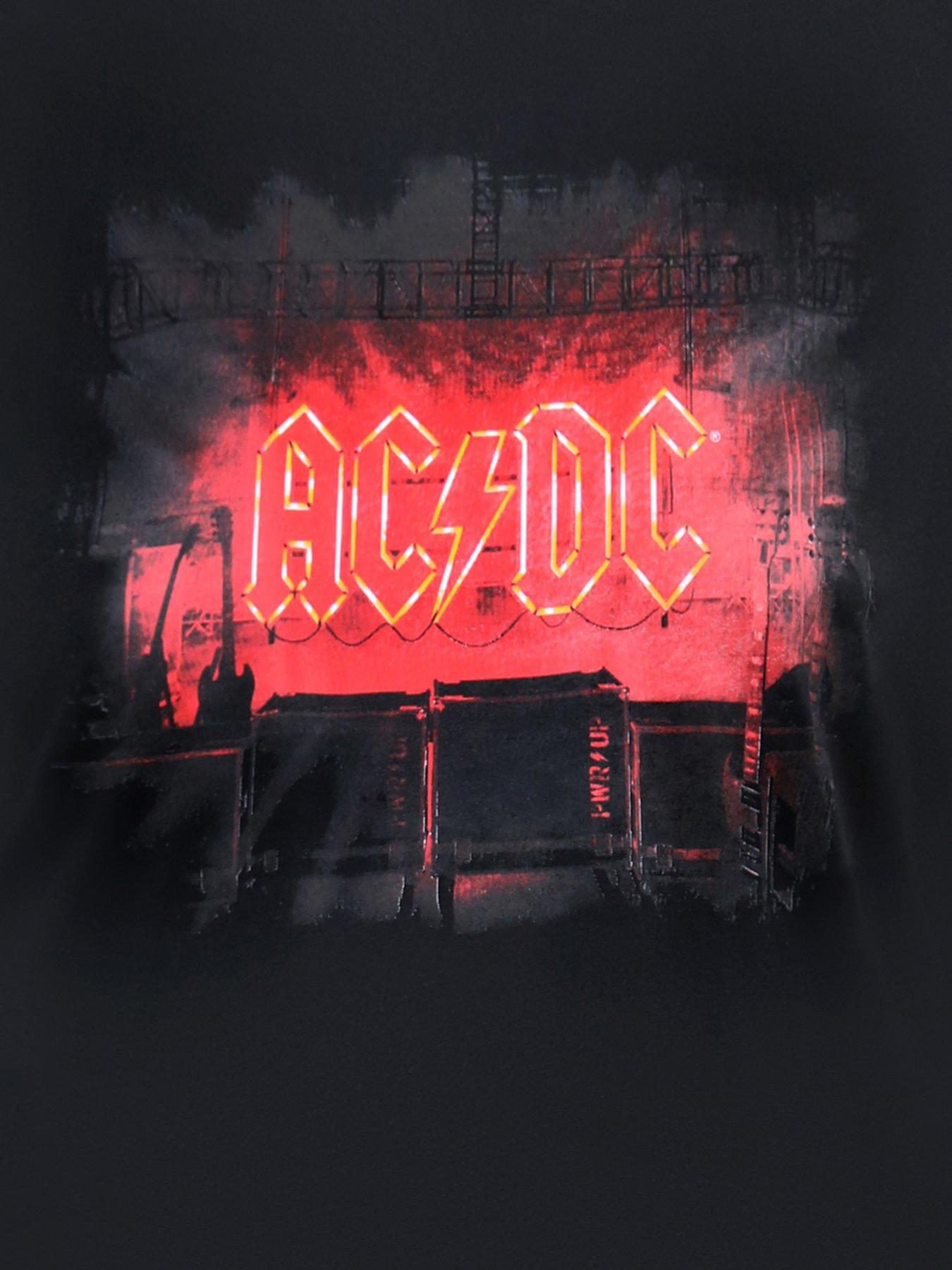 Image 6 of 6 of D555 Mens Official AC/DC Graphic Crew Neck T-Shirt - Black