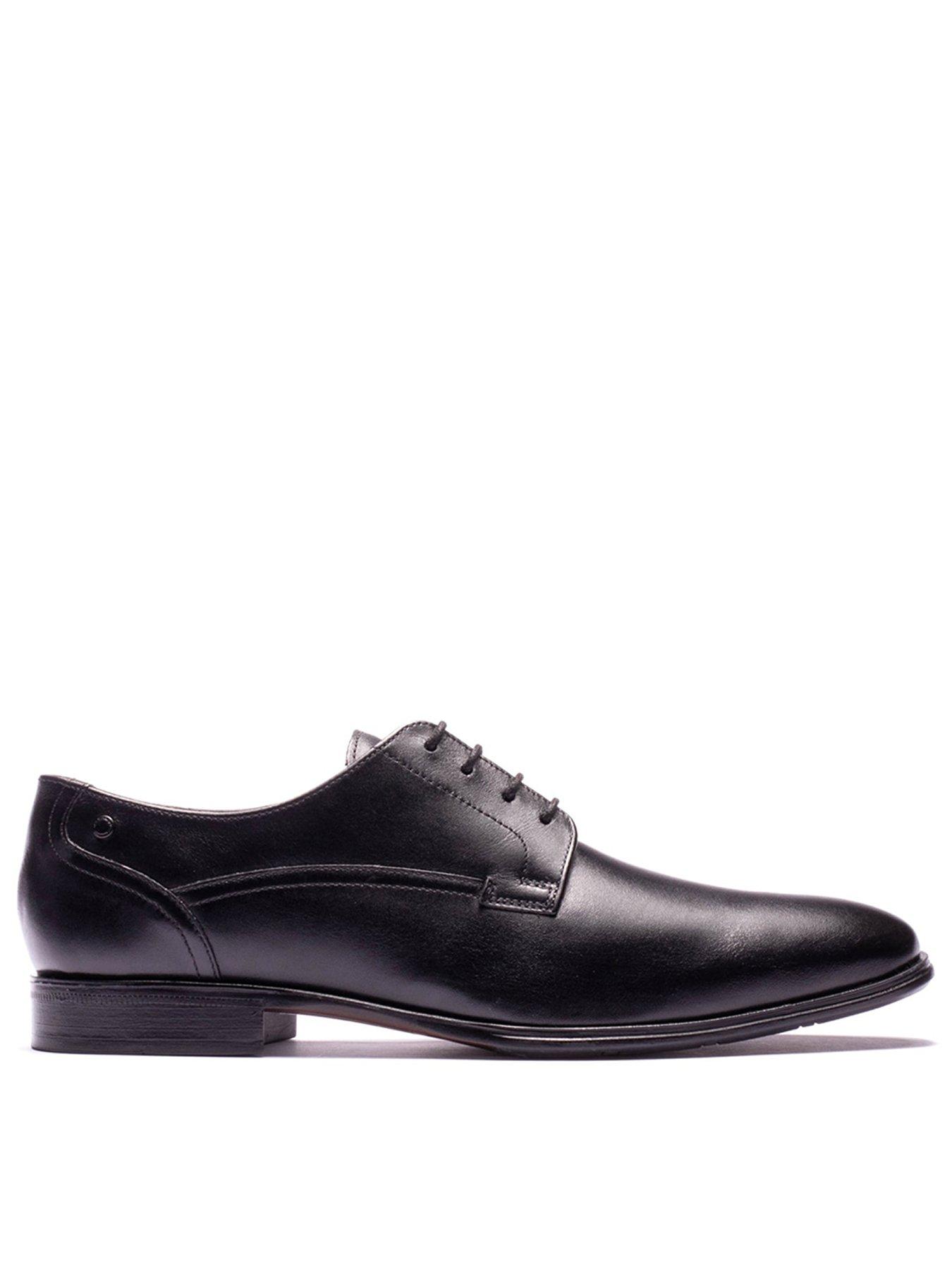 Base London Men's Vance Leather Derby Shoes - Black - Size 8 (42) - Image 6