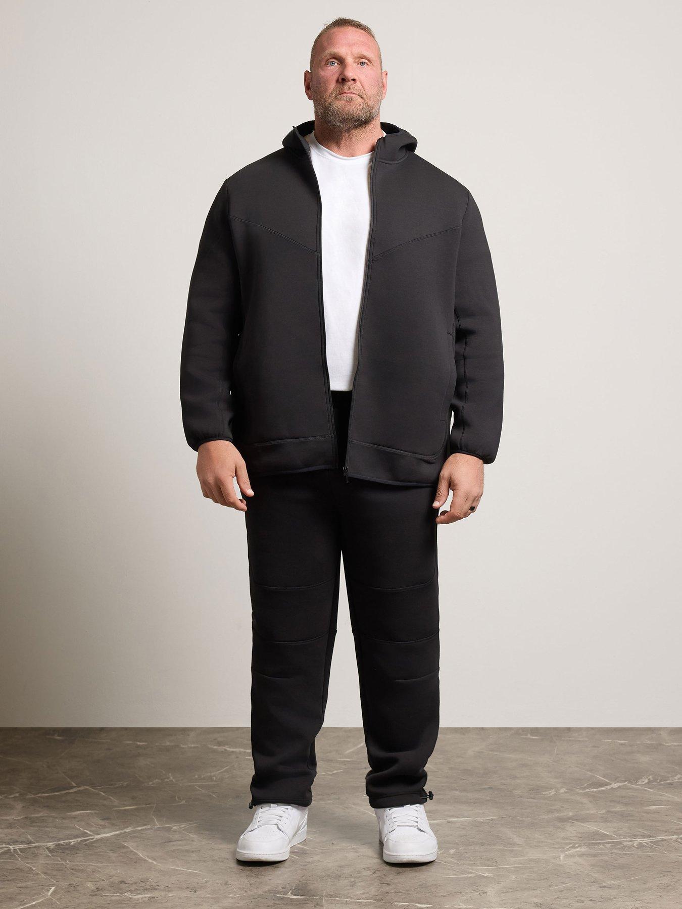 Image 3 of 4 of BadRhino Mens Full-Zip Hooded Sweatshirt - Black