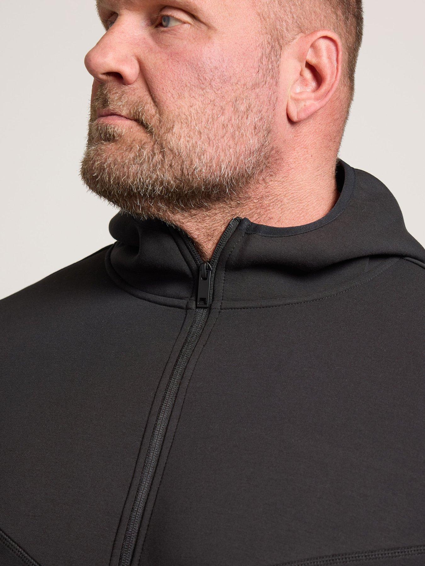 Image 4 of 4 of BadRhino Mens Full-Zip Hooded Sweatshirt - Black