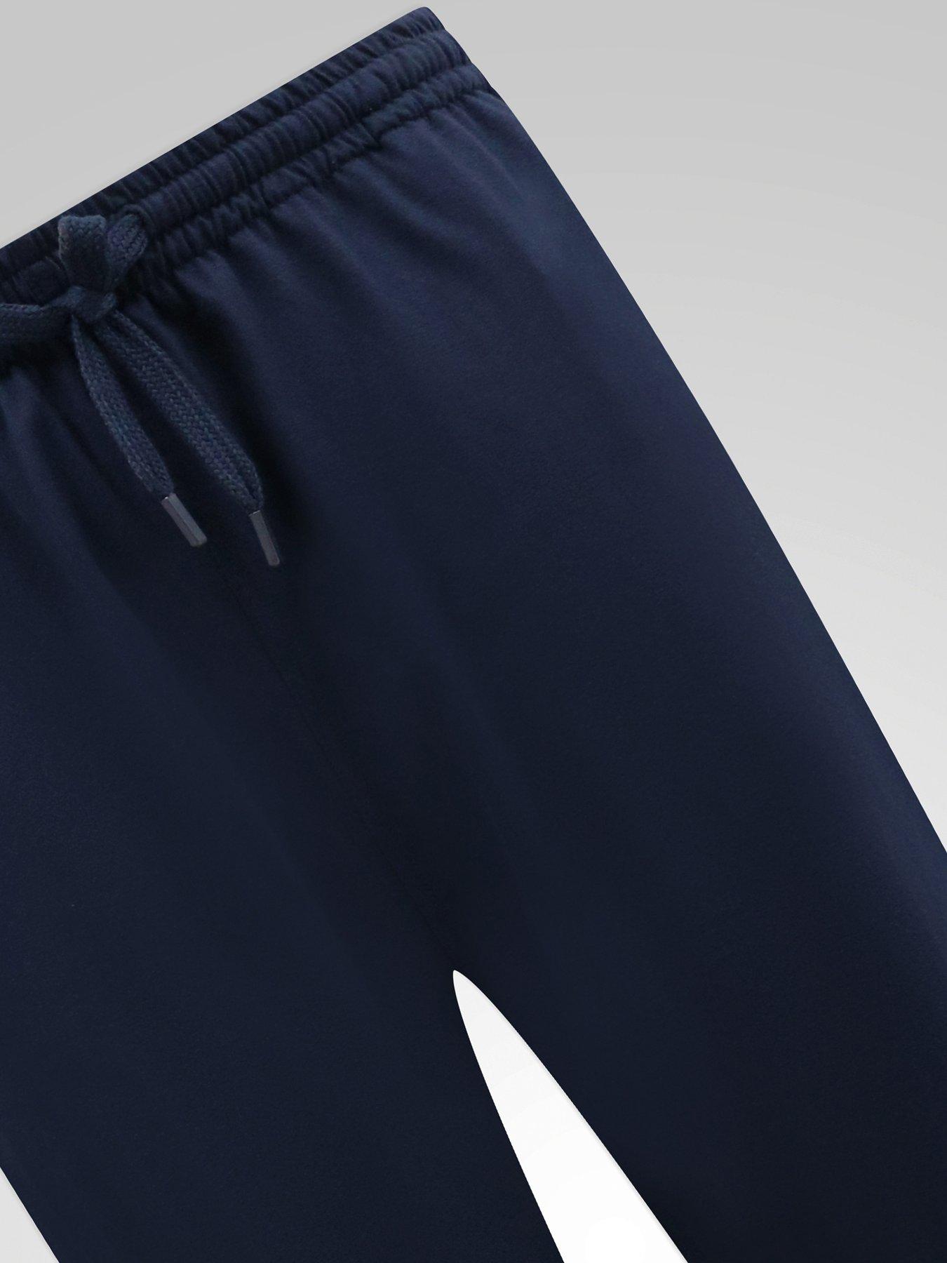 Image 6 of 6 of D555 D555 Two Pack Navy Check &amp; Plain Navy Loungewear Trouser