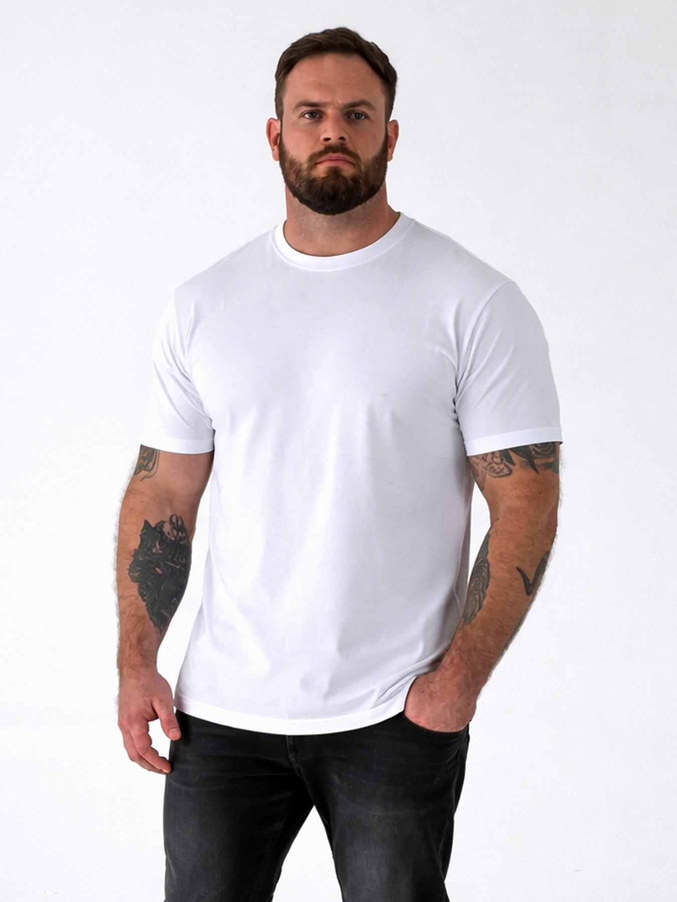 Image 1 of 3 of D555 Five Pack Combed Cotton Crew Neck T-shirt