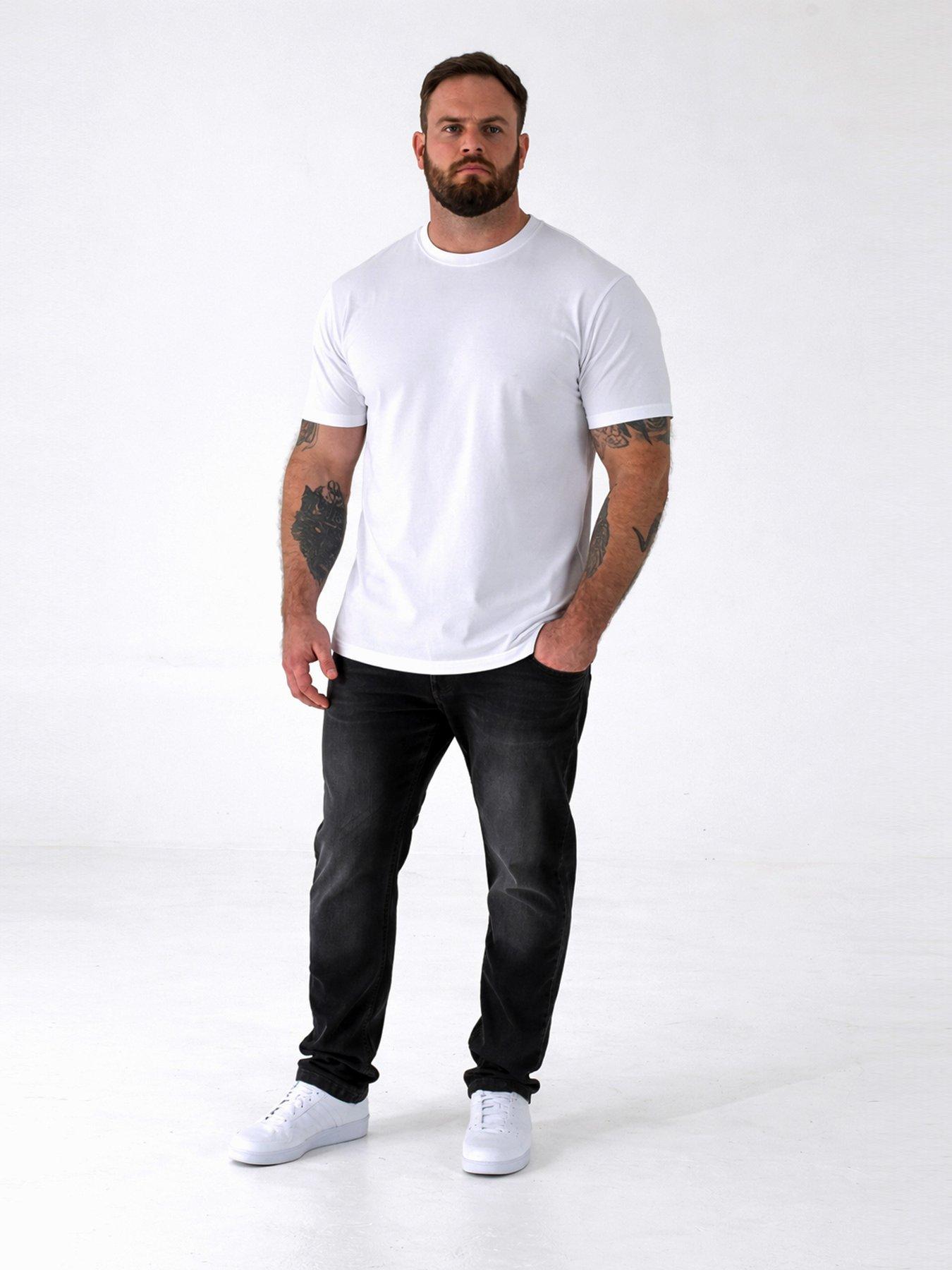 Image 2 of 3 of D555 Five Pack Combed Cotton Crew Neck T-shirt