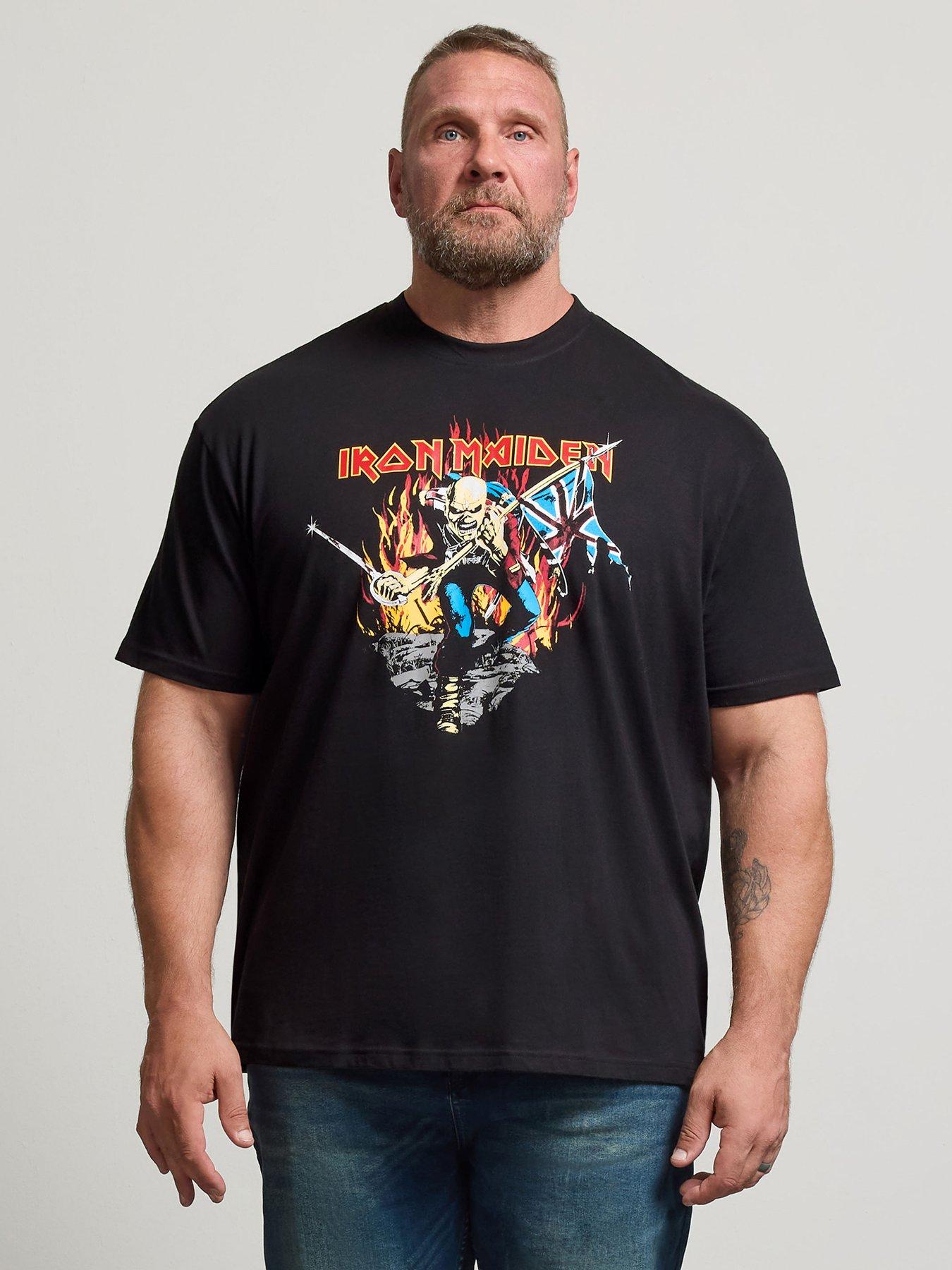 Image 1 of 4 of BadRhino Mens Big &amp; Tall Iron Maiden Trooper T-Shirt - Black