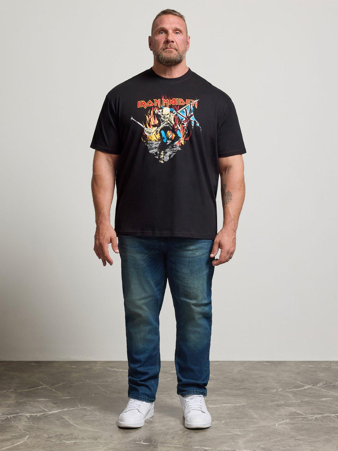 Image 3 of 4 of BadRhino Mens Big &amp; Tall Iron Maiden Trooper T-Shirt - Black