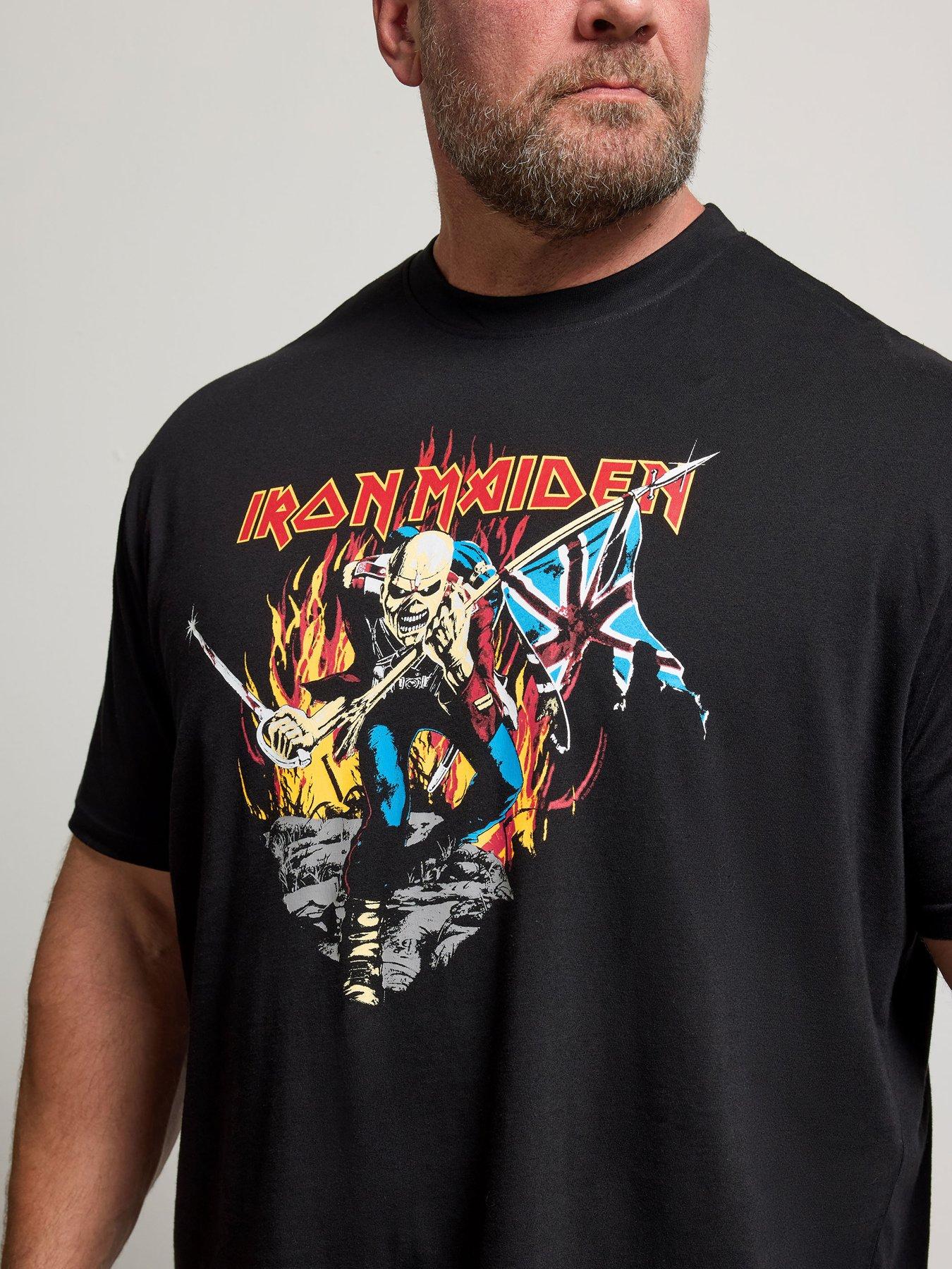 Image 4 of 4 of BadRhino Mens Big &amp; Tall Iron Maiden Trooper T-Shirt - Black