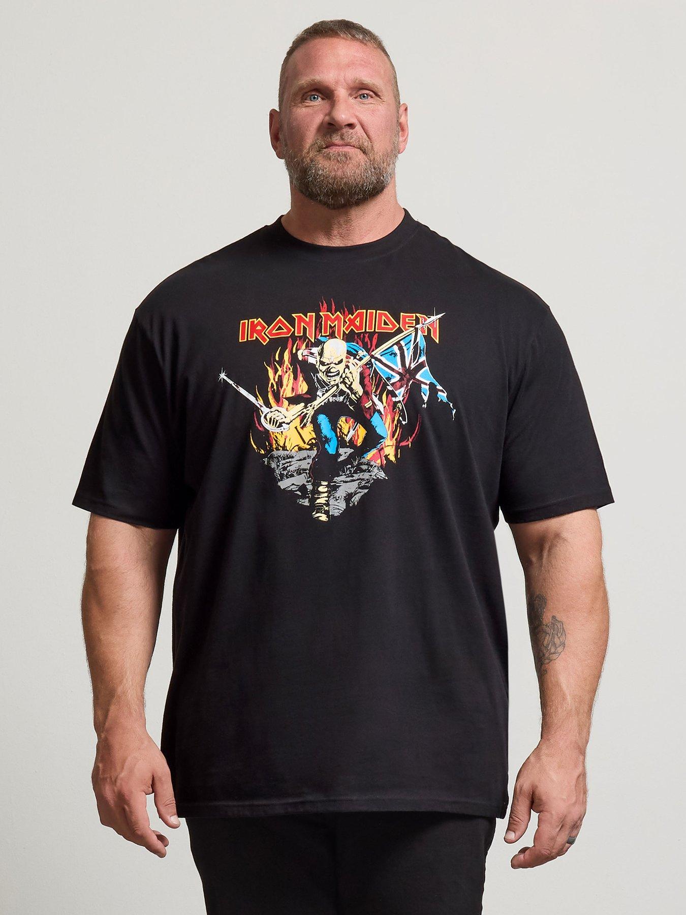 Image 1 of 3 of BadRhino Mens Big &amp; Tall Iron Maiden Trooper T-Shirt - Black