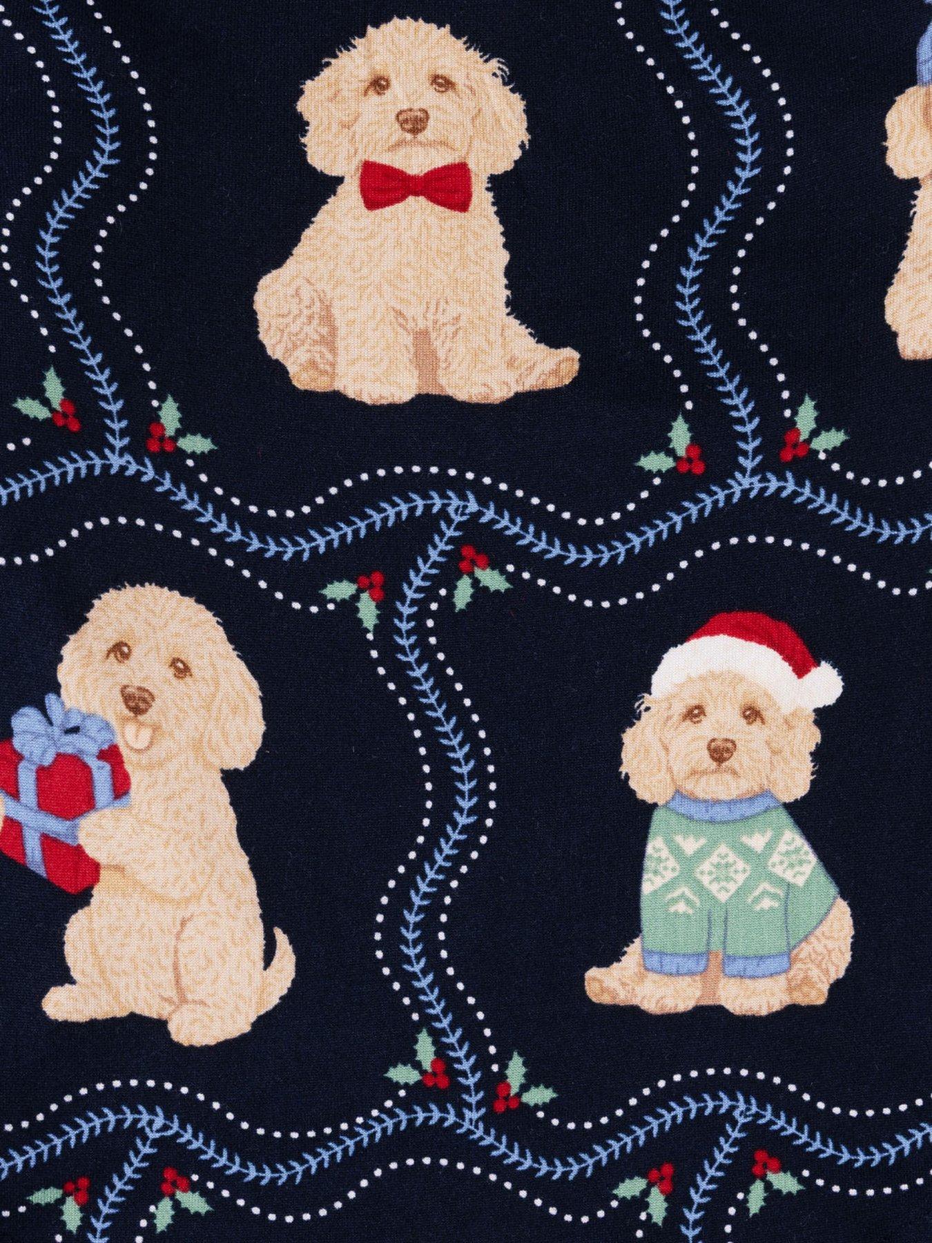 Image 3 of 3 of CHELSEA PEERS Baby Chip The Cockapoo Portraits Zip Sleepsuit - Dark Blue