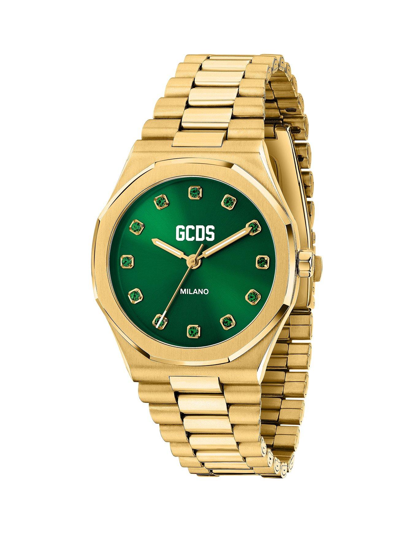 Image 1 of 7 of GCDS Milano Time Bomb 37MM Green Dial Watch