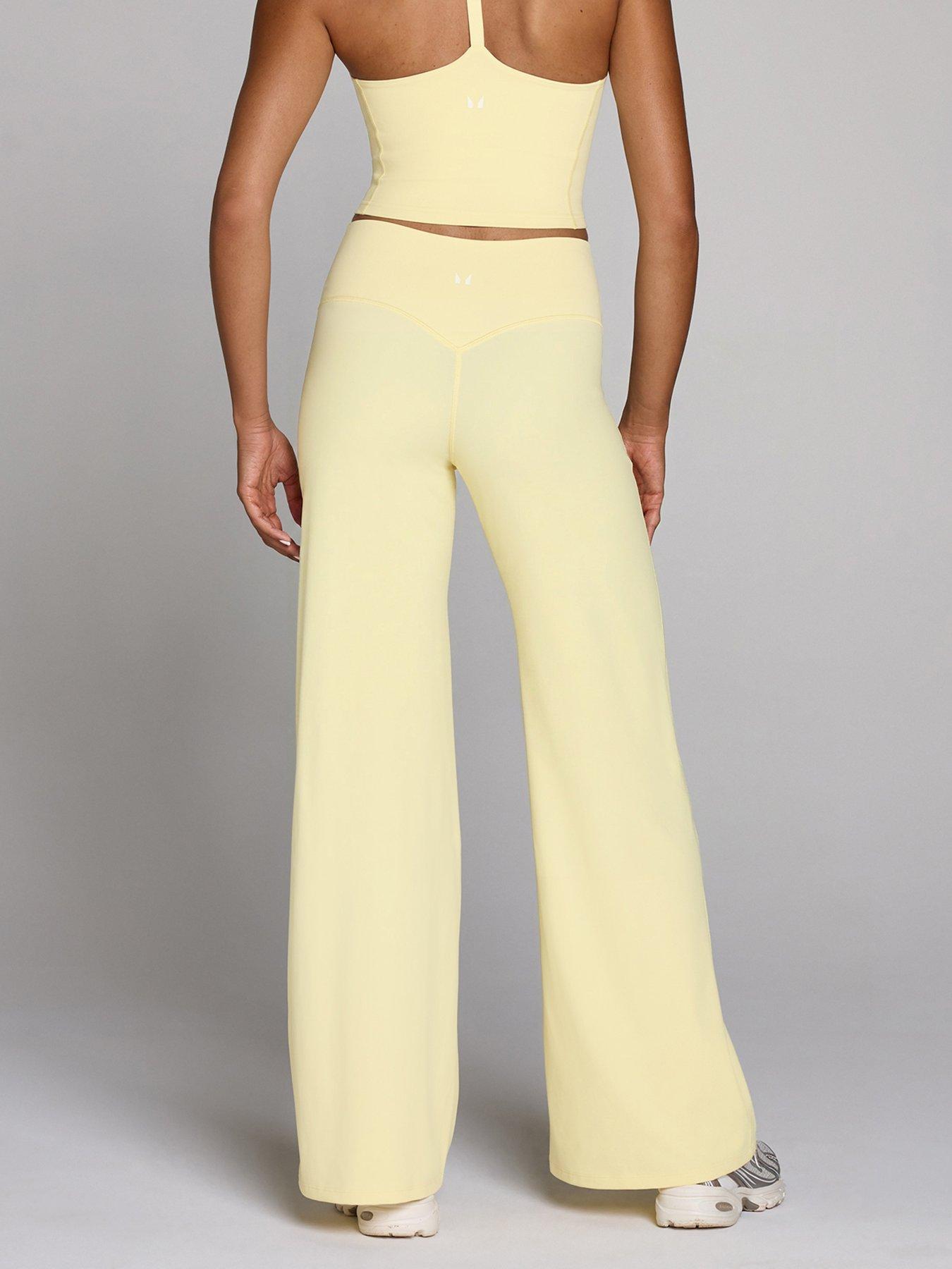 Image 2 of 4 of Myprotein Womens Training Tempo Wide Leg Leggings - Yellow