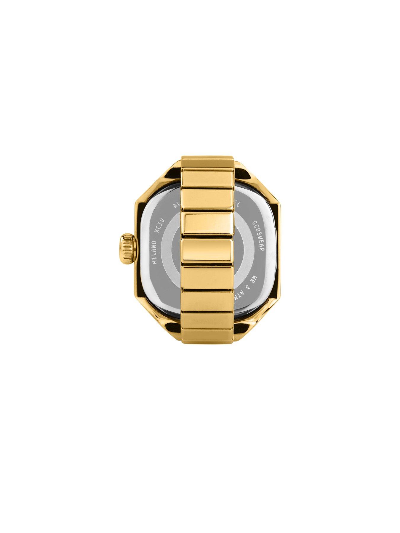 Image 3 of 7 of GCDS Milano Ring O'Clock Green Dial Watch Ring