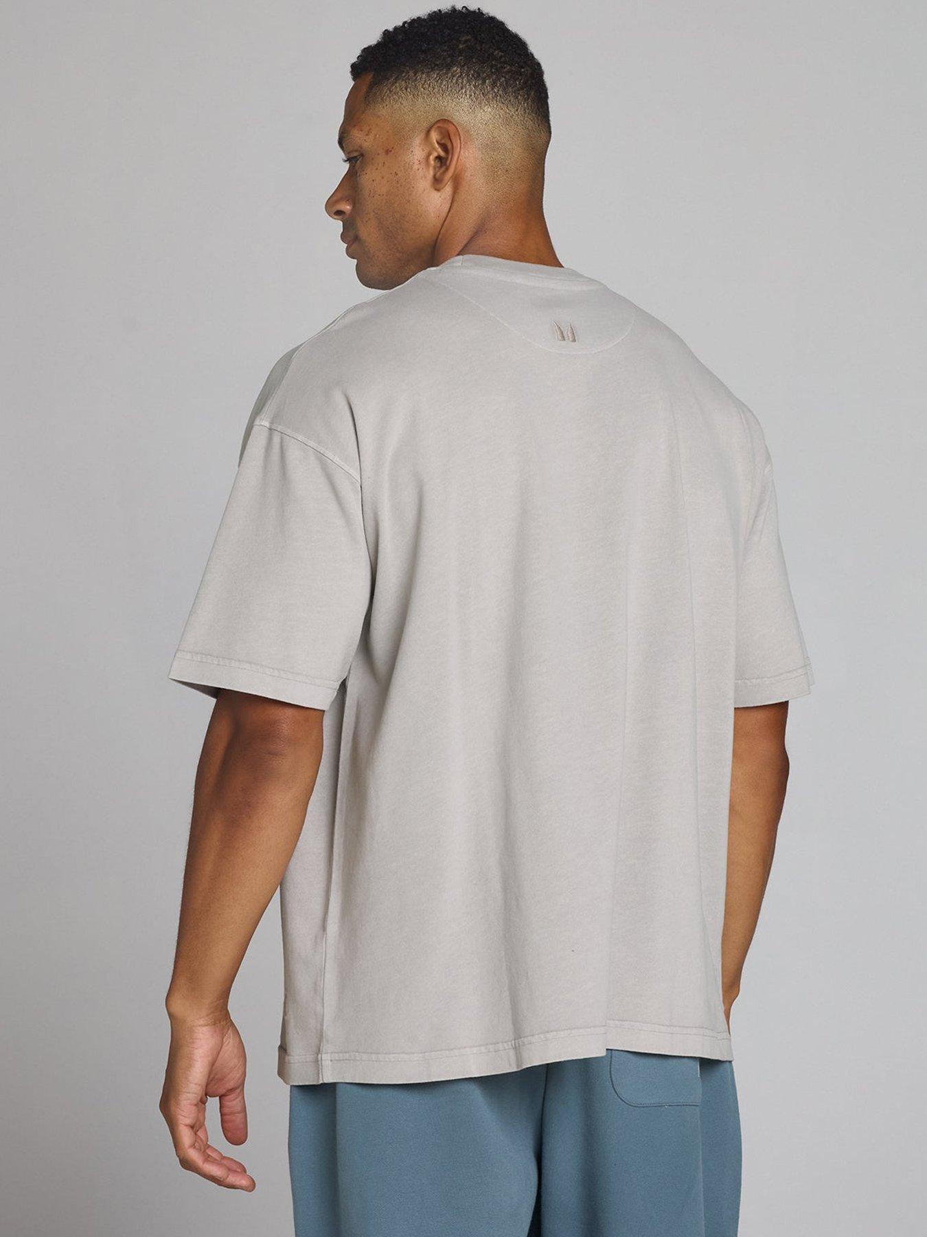 Image 2 of 4 of Myprotein Mens Training Washed Oversized T-shirt - Grey