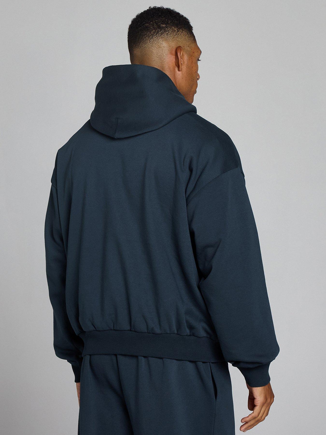 Image 2 of 4 of Myprotein Mens Training Rest Day Oversized Hoodie - Navy