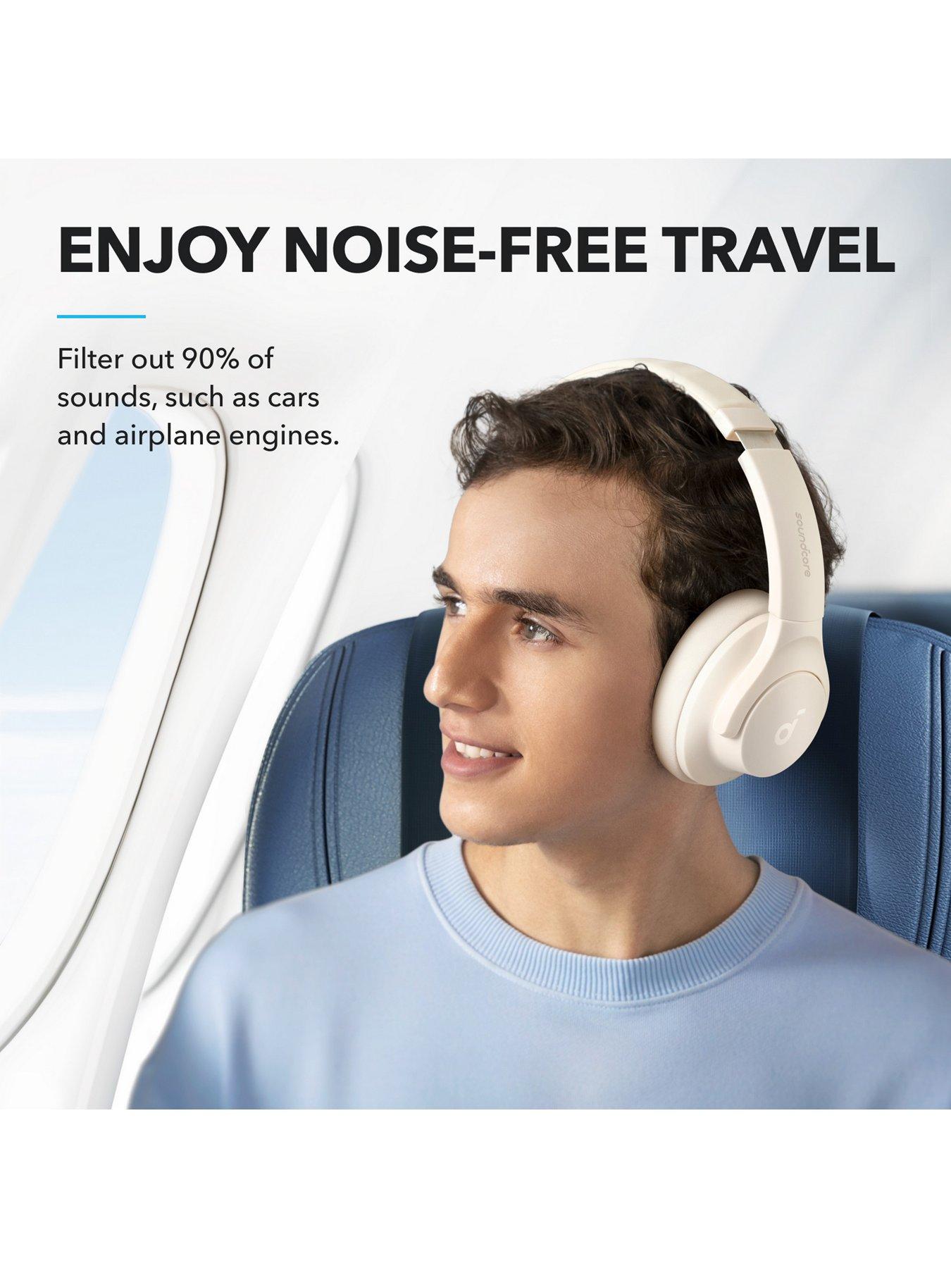Image 3 of 7 of Soundcore soundcore Q20i Plus Wireless Hybrid Noise-Cancelling Headphones, White