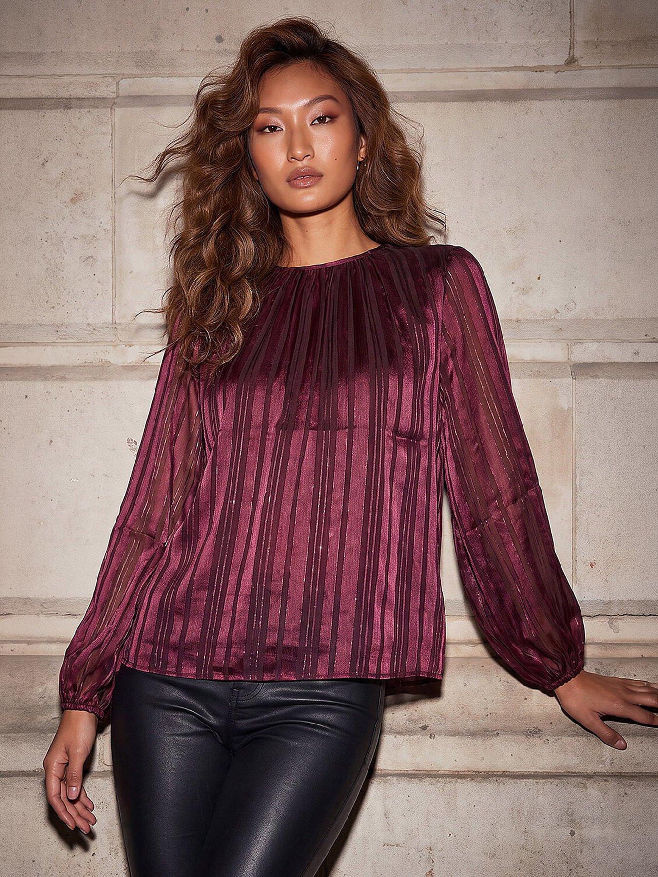 Image 4 of 4 of Roman Satin Stripe Top