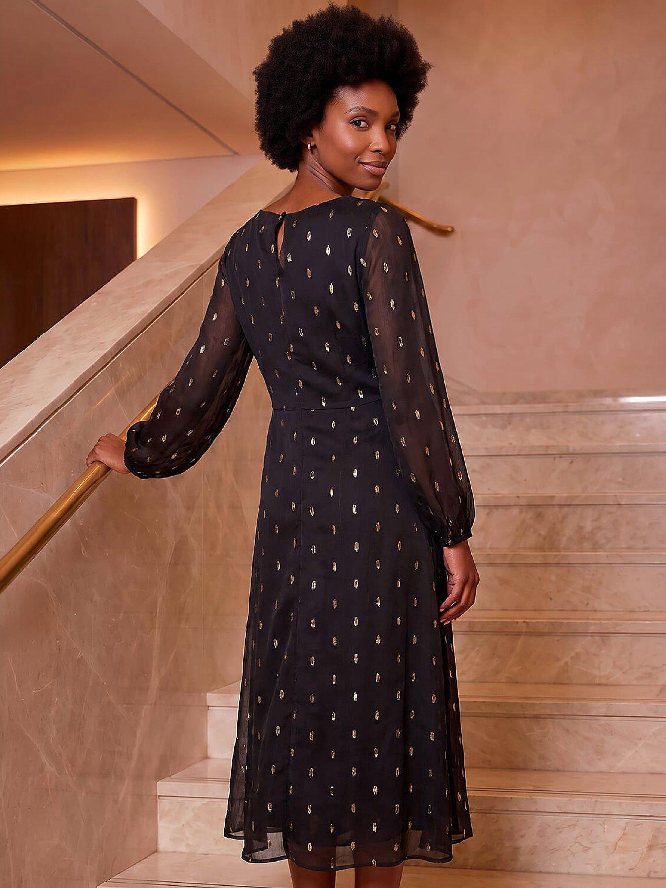 Image 3 of 4 of Roman Dobbie Wrap Dress