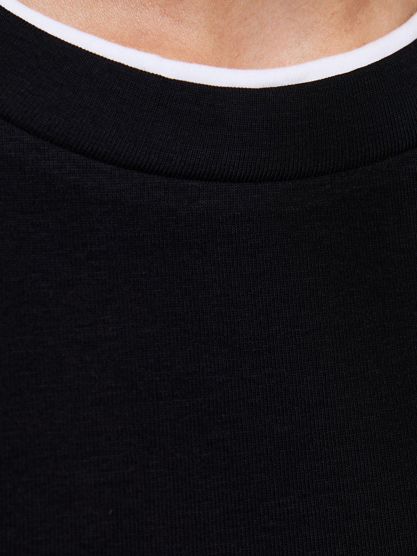 Image 5 of 5 of New Look Womens Double Layer Long Sleeve Blouse - Black