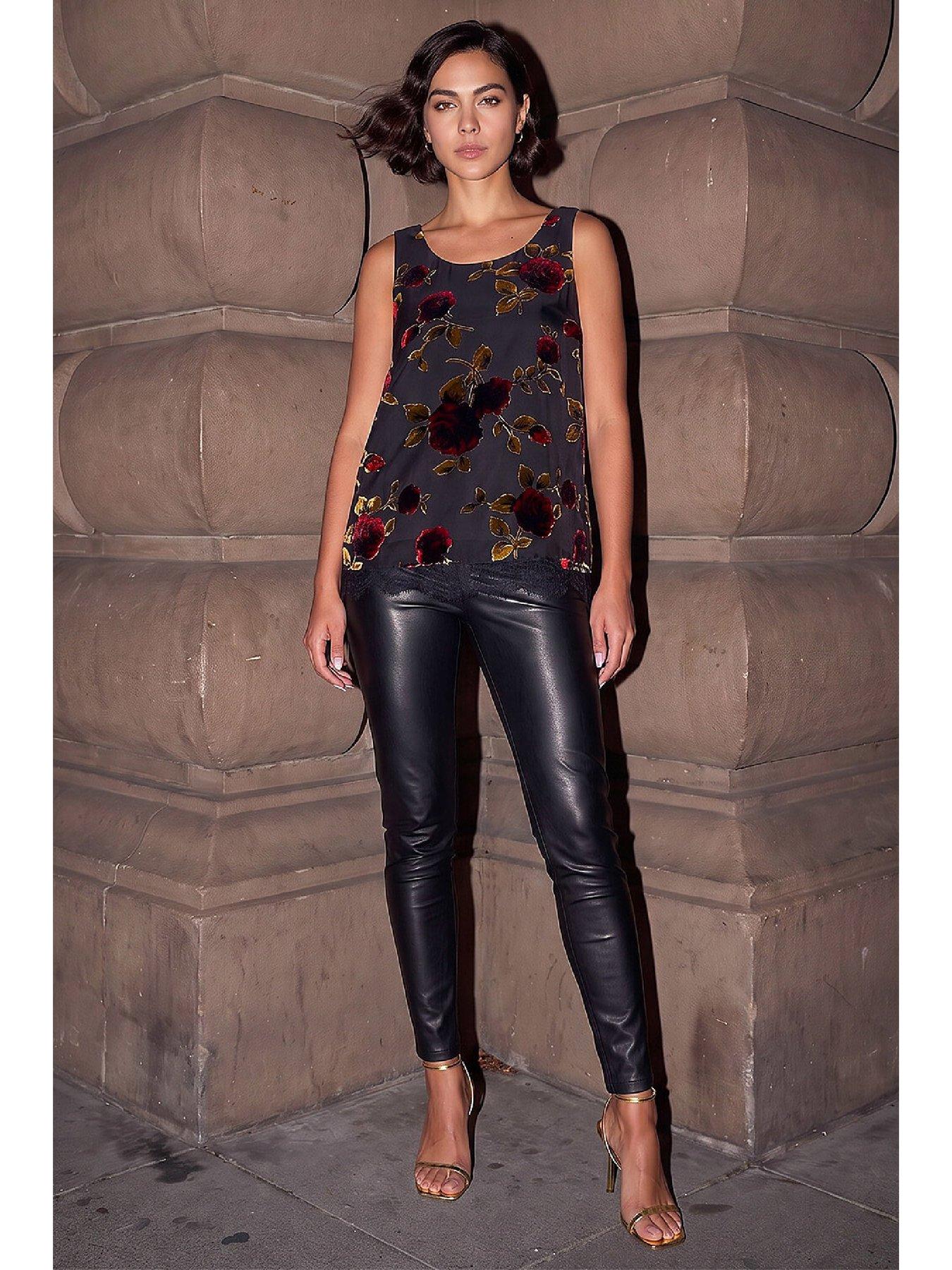 Image 4 of 4 of Roman Rose Burnout Vest