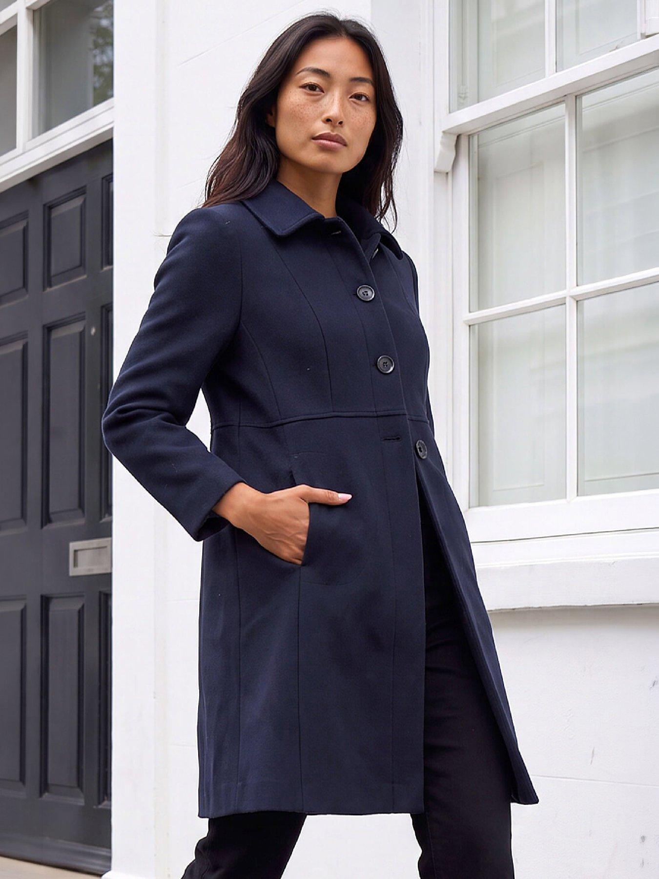 Image 1 of 4 of Roman Petite Single Breasted Pocket Coat