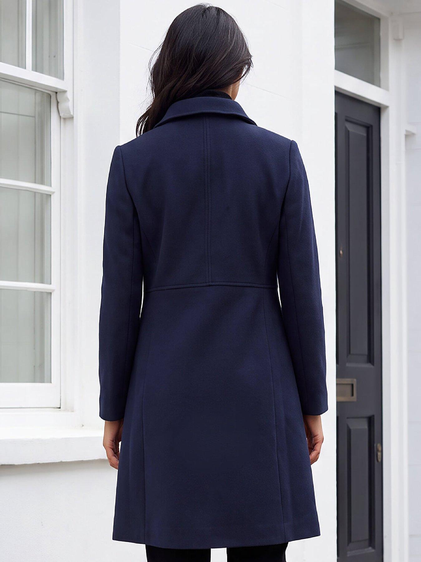 Image 2 of 4 of Roman Petite Single Breasted Pocket Coat