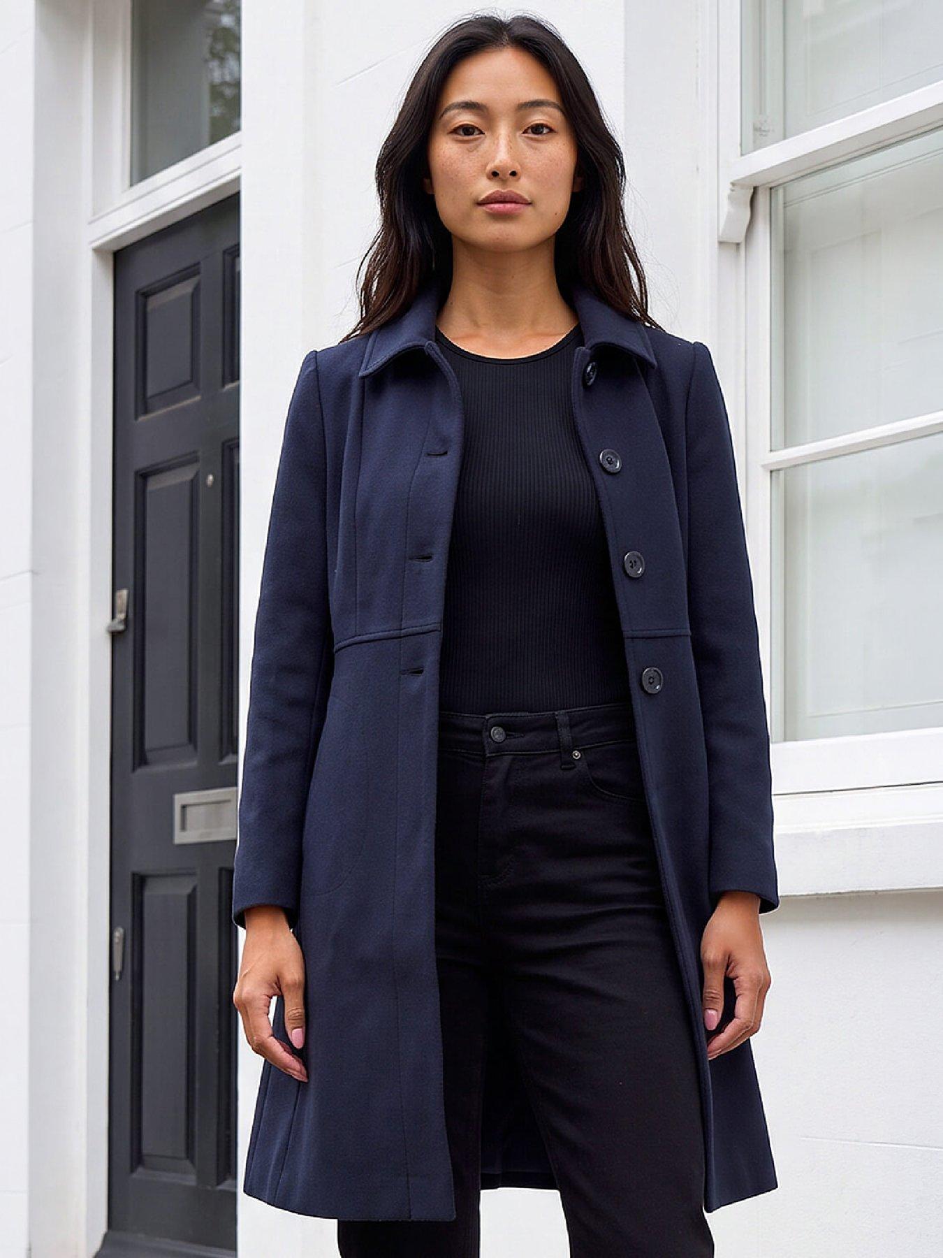 Image 4 of 4 of Roman Petite Single Breasted Pocket Coat