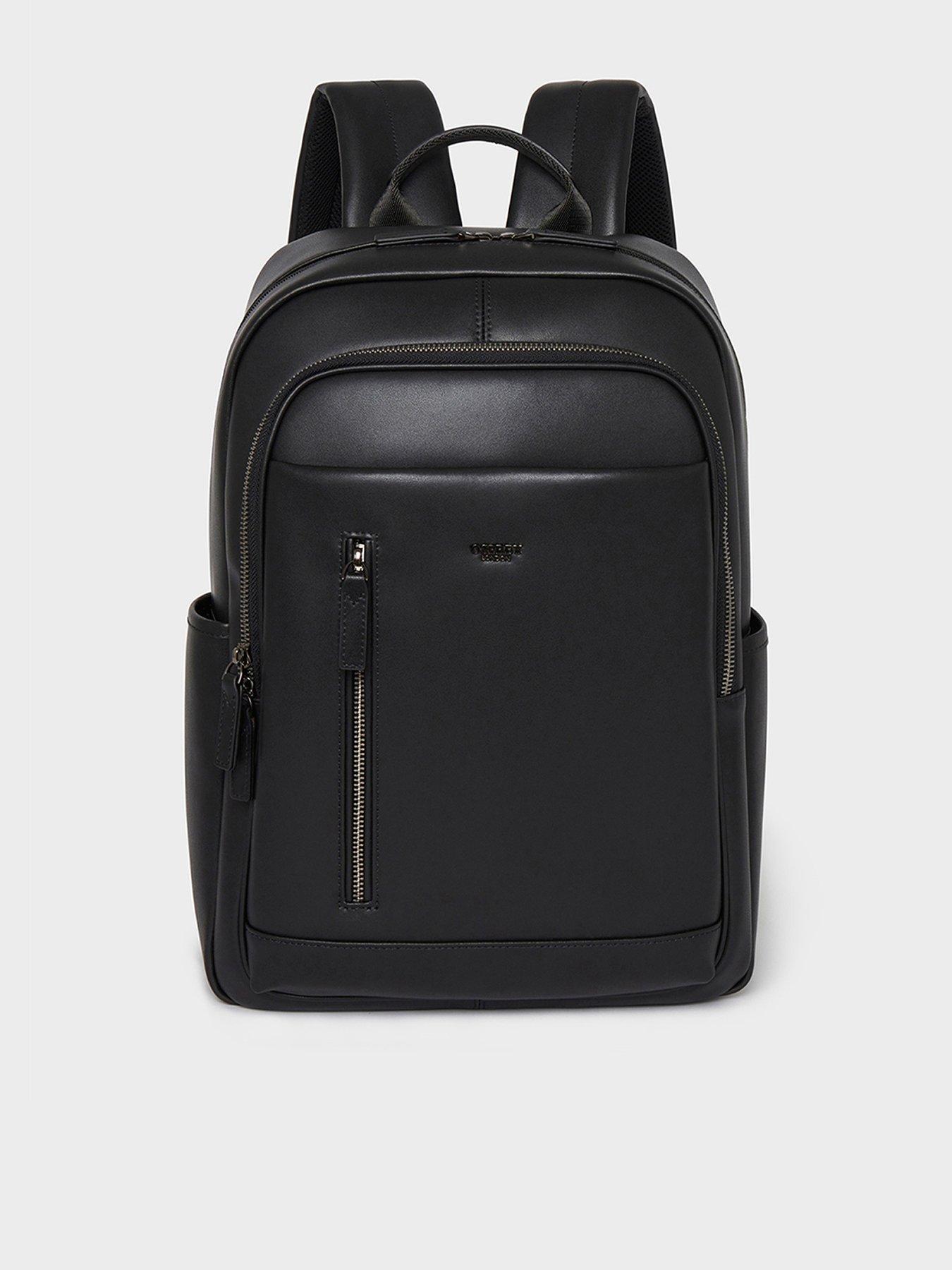 Image 1 of 6 of Osprey London The Hudson Leather Backpack - Black