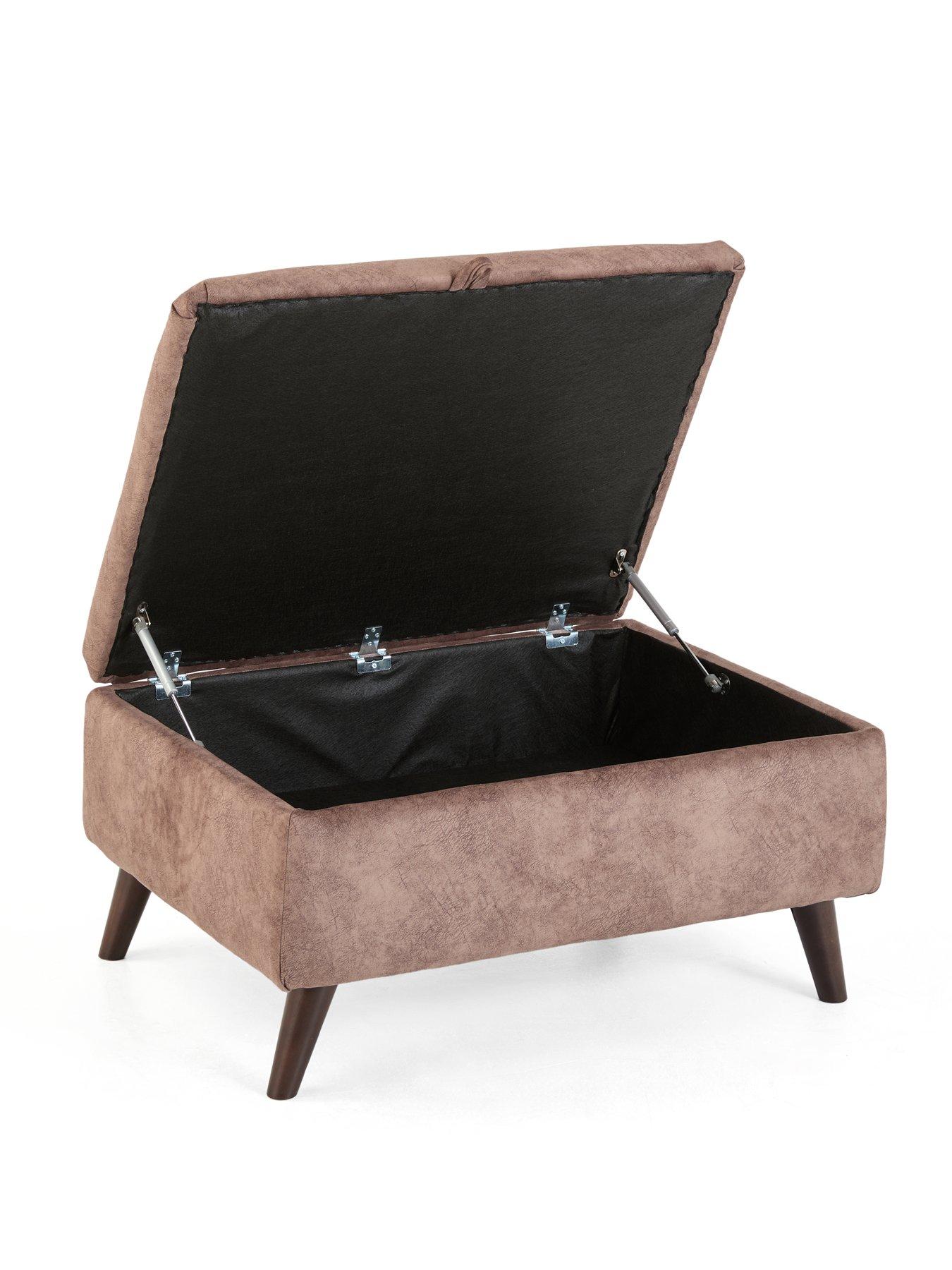 Image 4 of 7 of The Very Collection Nessa Left Hand Double Arm Corner Group + Footstool Set (Buy &amp; SAVE!) - Made to Order in the UK