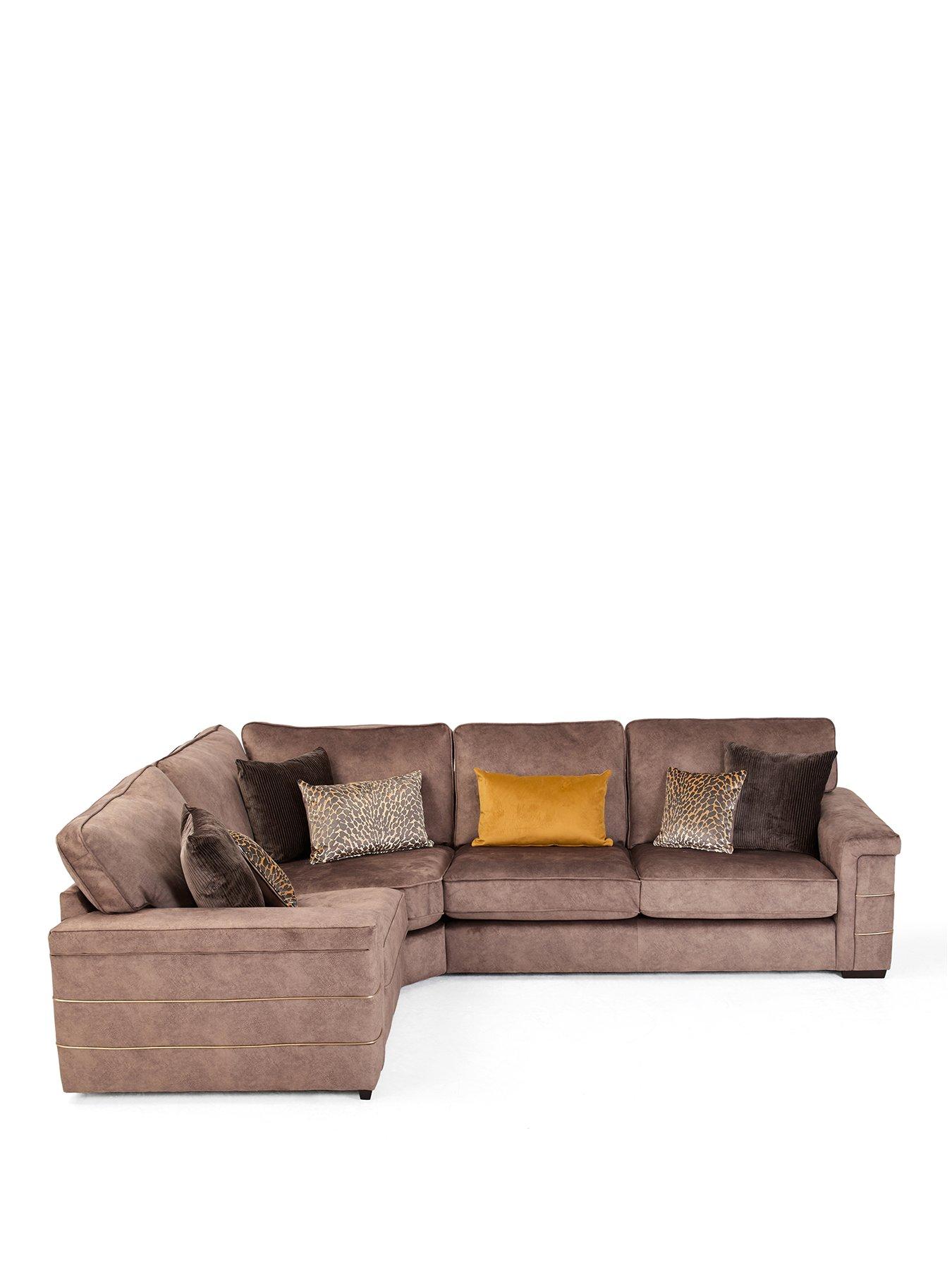 Image 2 of 7 of The Very Collection Nessa Left Hand Double Arm Corner Group - Made to Order in the UK