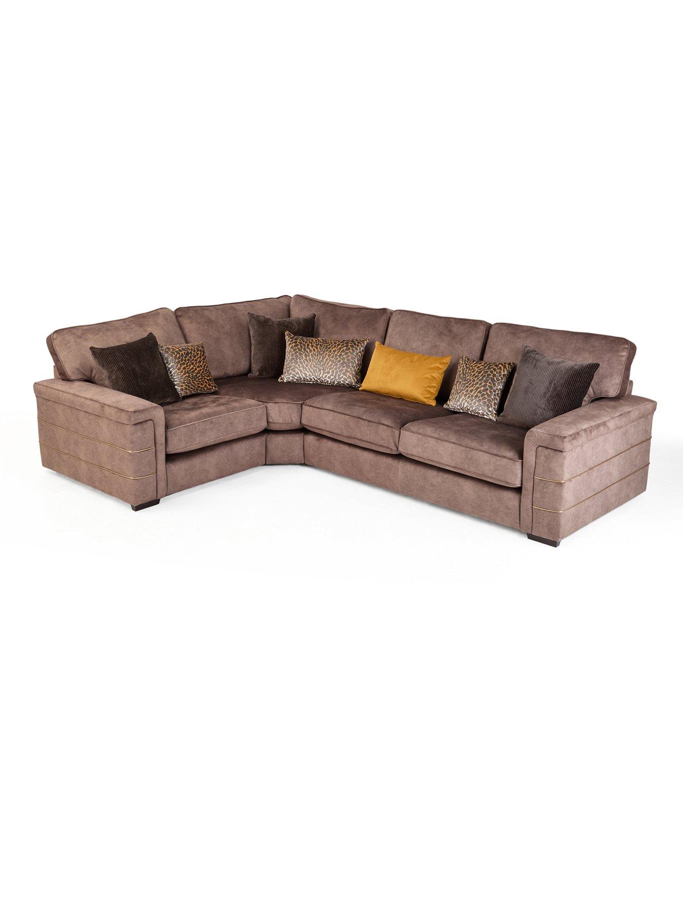 Image 3 of 7 of The Very Collection Nessa Left Hand Double Arm Corner Group - Made to Order in the UK