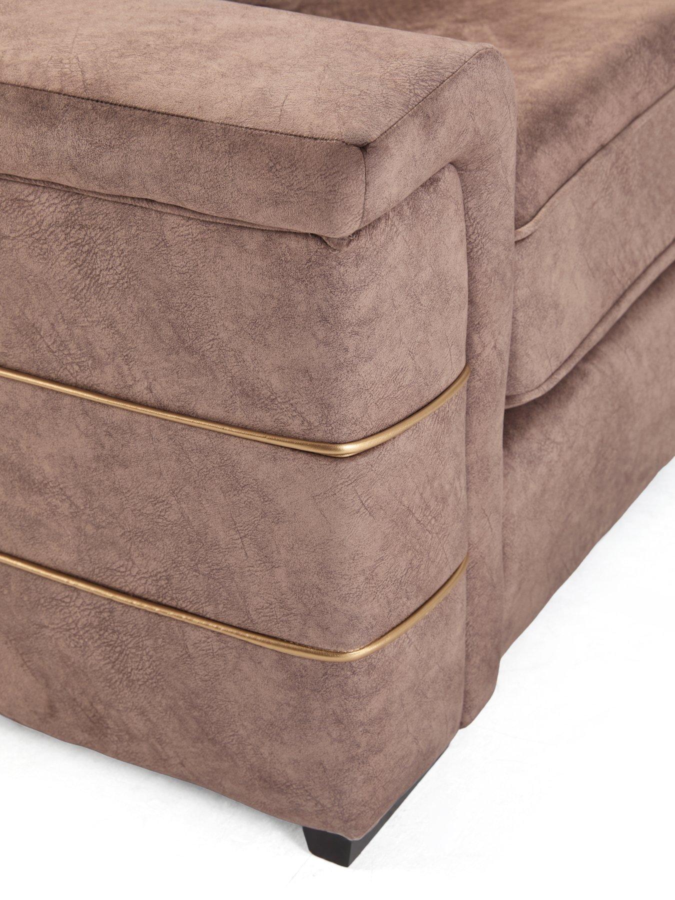 Image 6 of 7 of The Very Collection Nessa Left Hand Double Arm Corner Group - Made to Order in the UK