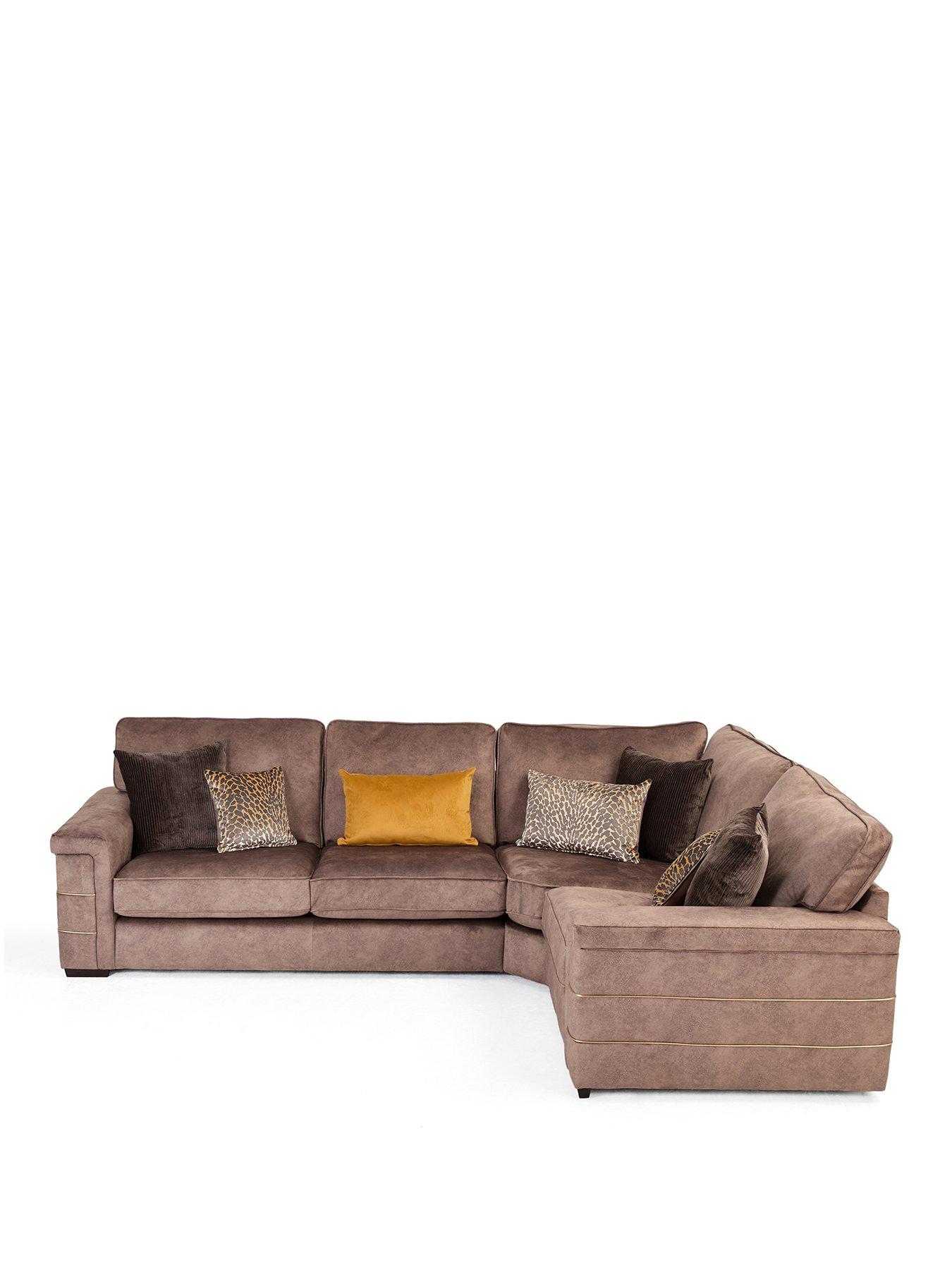 Image 2 of 7 of The Very Collection Nessa Right Hand Double Arm Corner Group - Made to Order in the UK