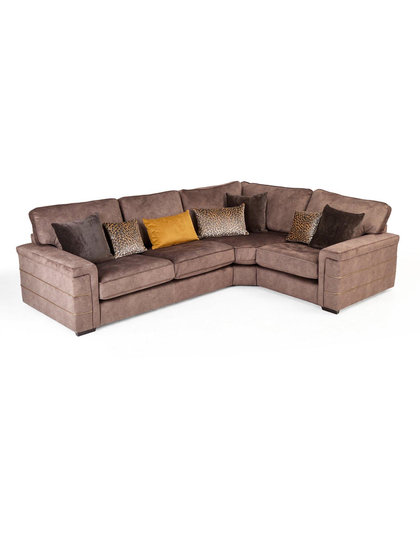 Image 3 of 7 of The Very Collection Nessa Right Hand Double Arm Corner Group - Made to Order in the UK