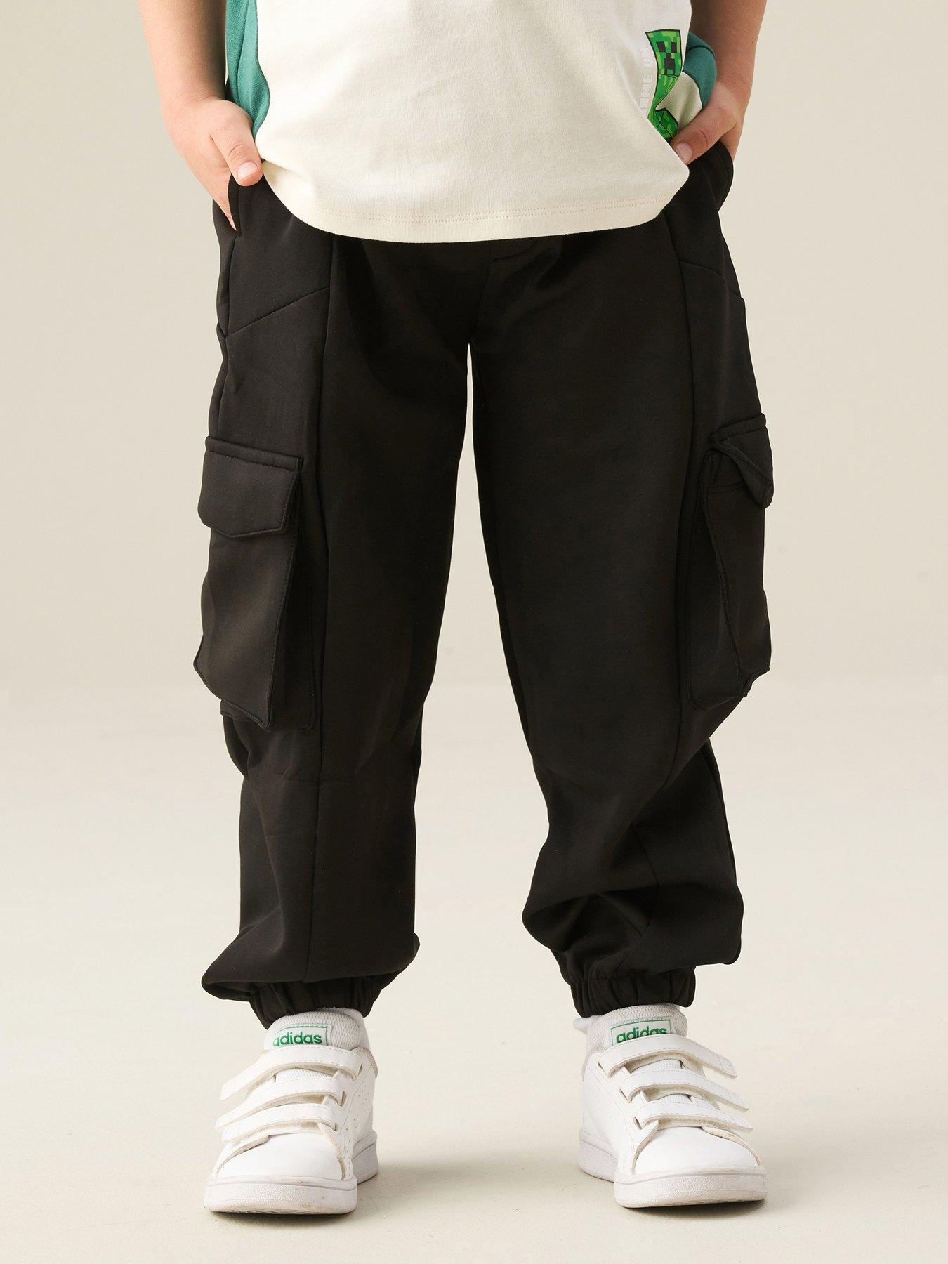 Image 1 of 7 of Angel & Rocket Boys Frank Panelled Cuffed Jogger - Black