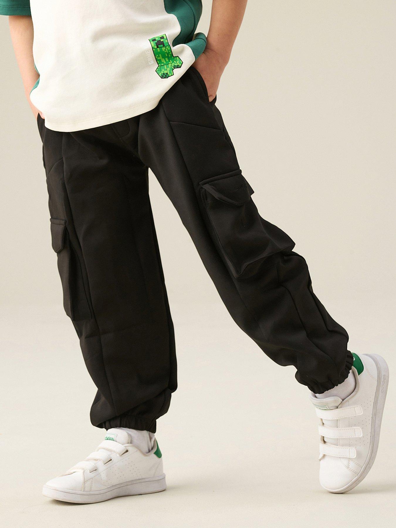 Image 3 of 7 of Angel & Rocket Boys Frank Panelled Cuffed Jogger - Black