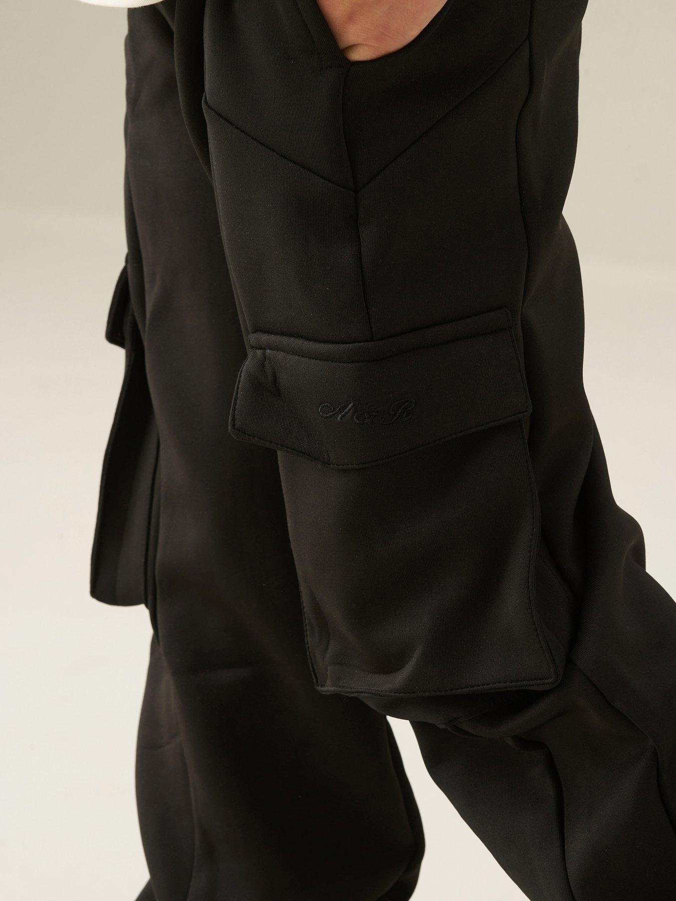 Image 4 of 7 of Angel & Rocket Boys Frank Panelled Cuffed Jogger - Black