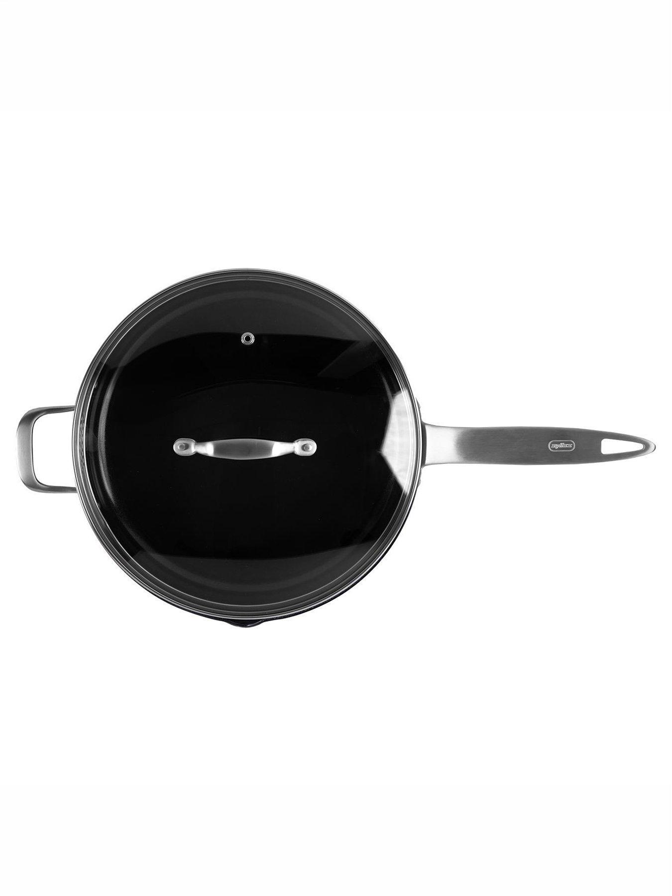 Image 2 of 6 of Ken Hom Ultimate Non-stick Saute Pan With Glass Lid 28cm