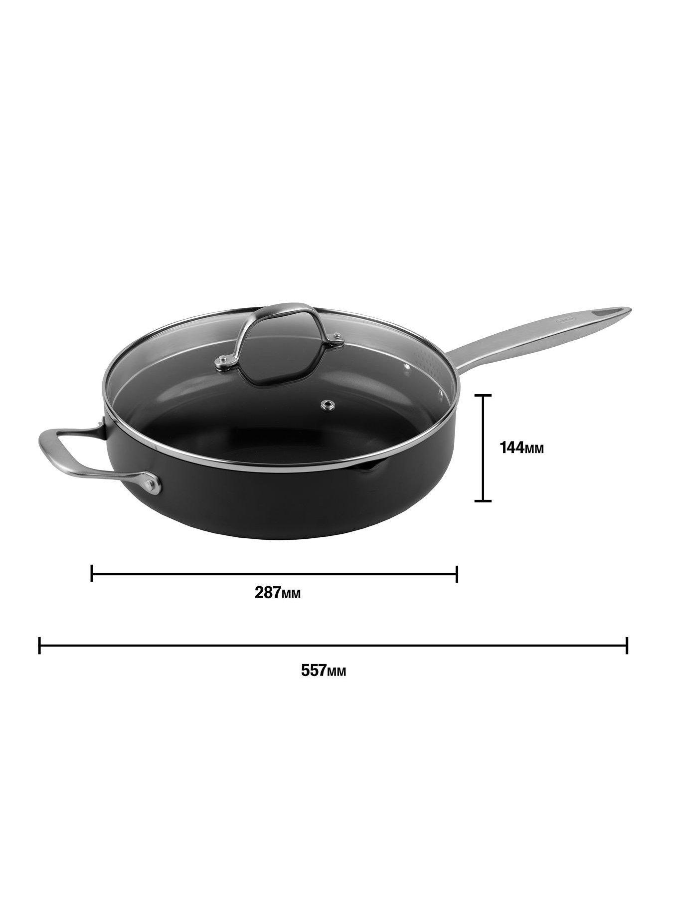 Image 3 of 6 of Ken Hom Ultimate Non-stick Saute Pan With Glass Lid 28cm