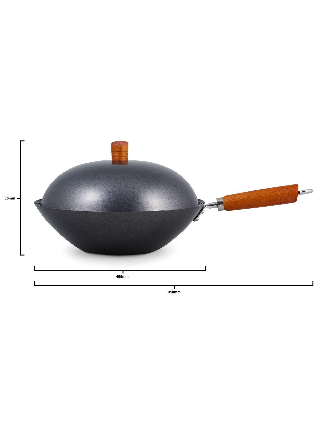 Image 3 of 6 of Ken Hom Classic 5pc Carbon Steel 31cm Wok Set