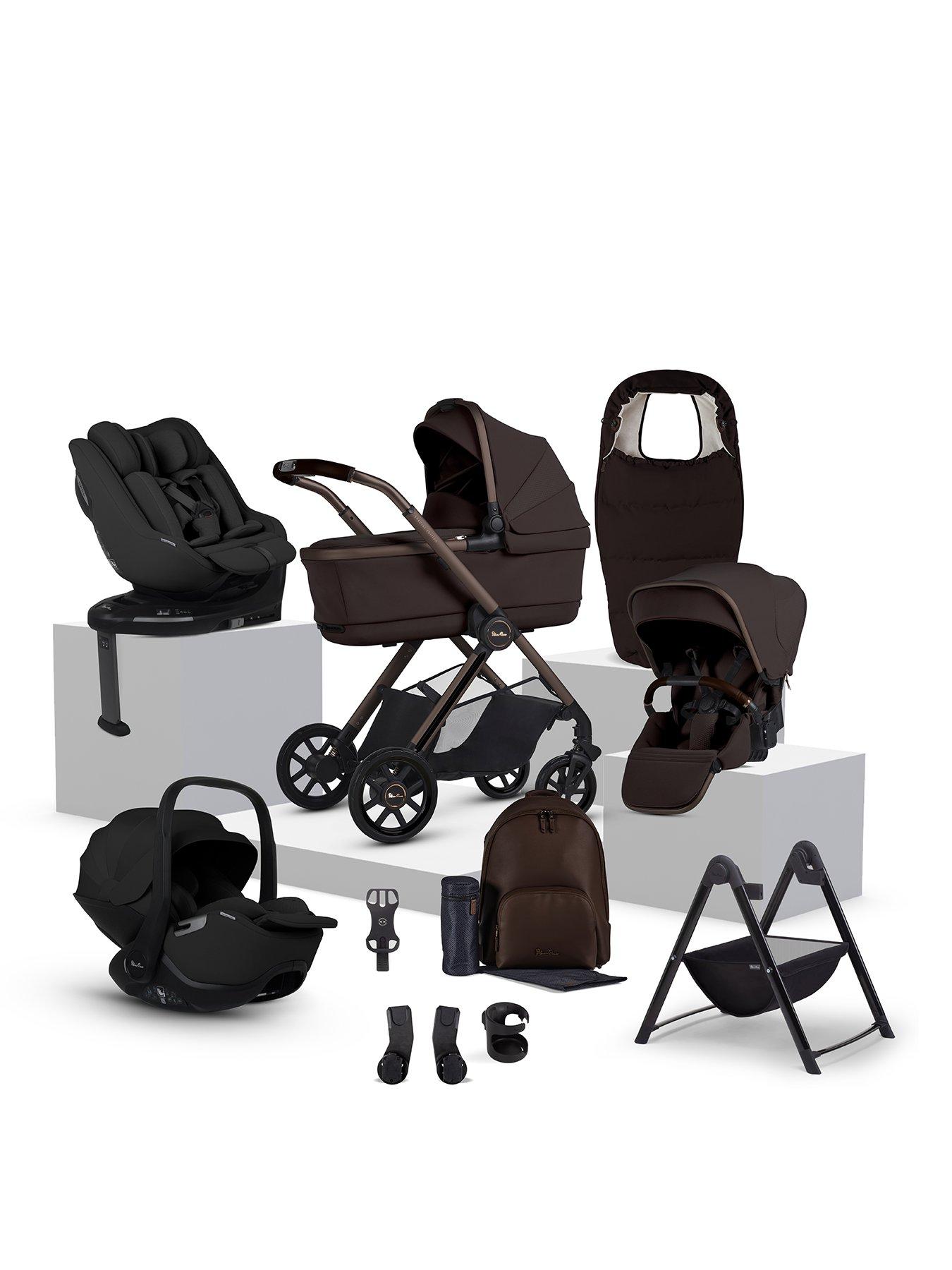 Image 1 of 7 of Silver Cross Reef 2 Special Edition Family Bundle & Carry Cot Stand - Ganache