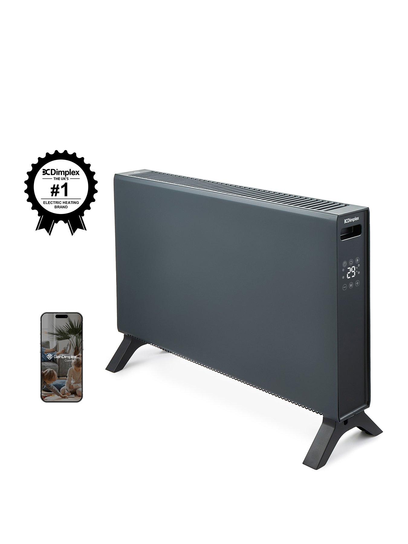 Image 1 of 8 of Dimplex DXCV2002 HeatLite 2kW Smart Convector Heater, Freestanding, 7 Day Timer - Anthracite