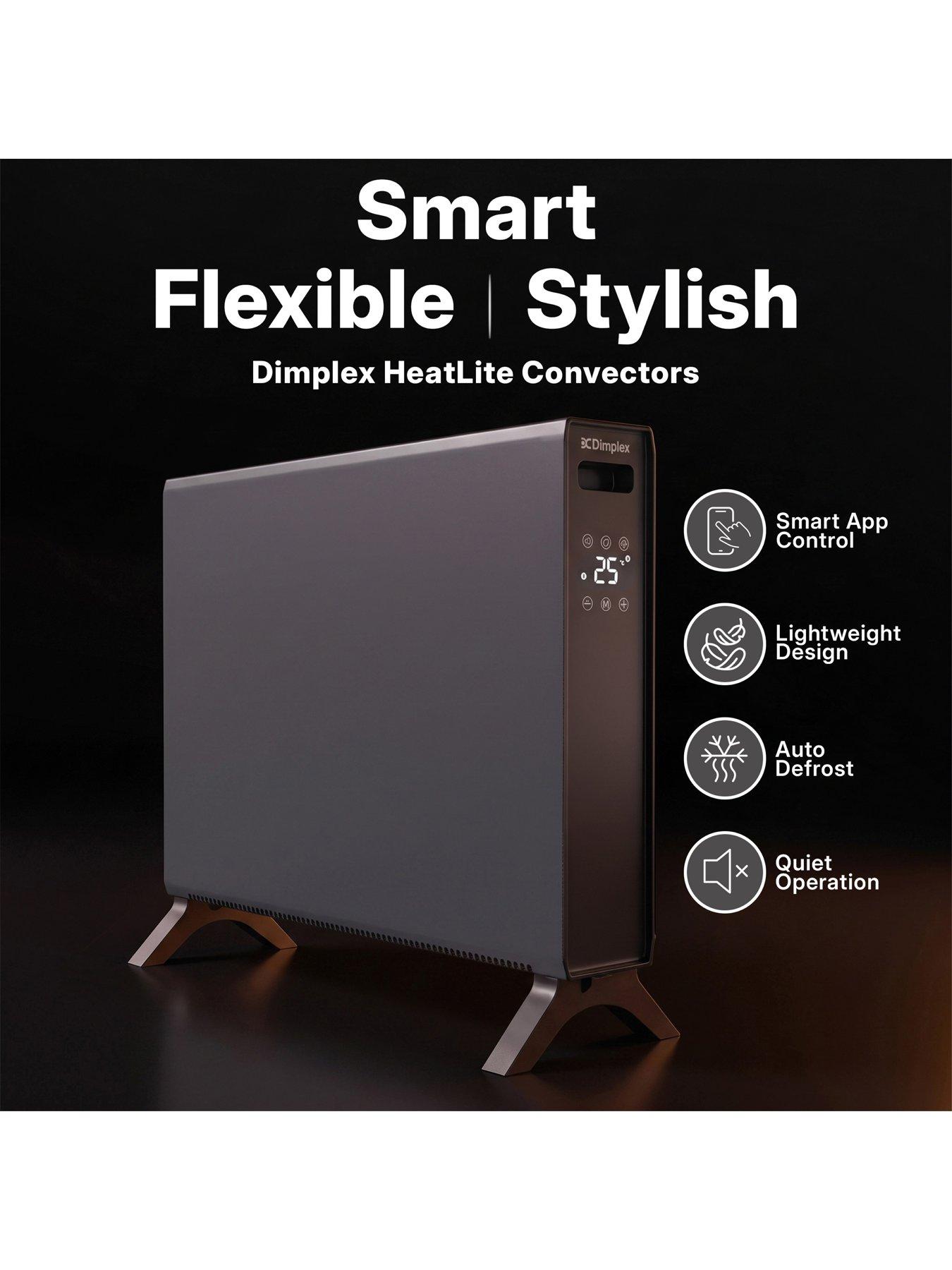 Image 2 of 8 of Dimplex DXCV2002 HeatLite 2kW Smart Convector Heater, Freestanding, 7 Day Timer - Anthracite