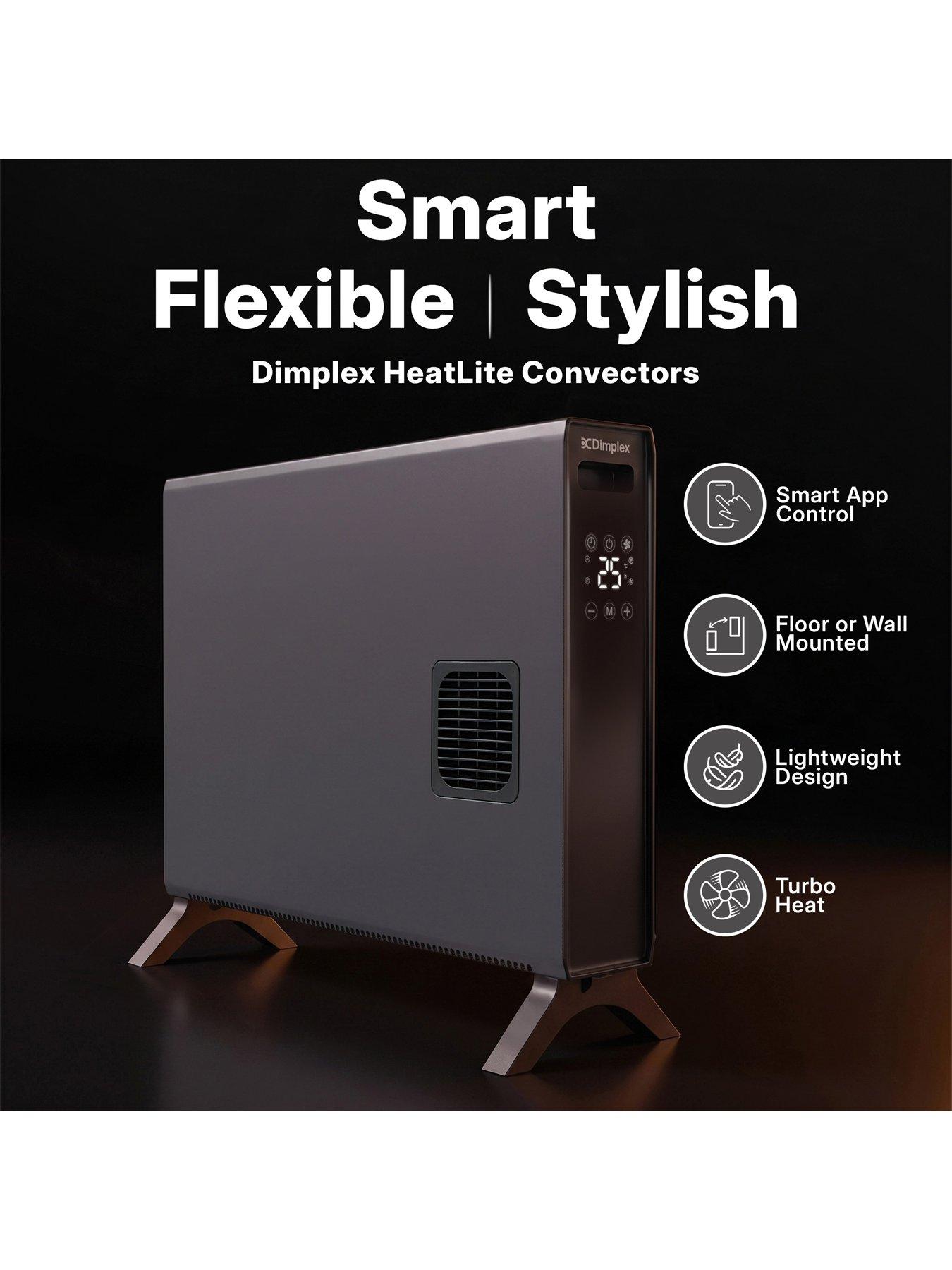 Image 2 of 7 of Dimplex DXCV2003 2kW Smart Convector Heater, Freestanding & Wall Mountable, 7 Day Timer - Black