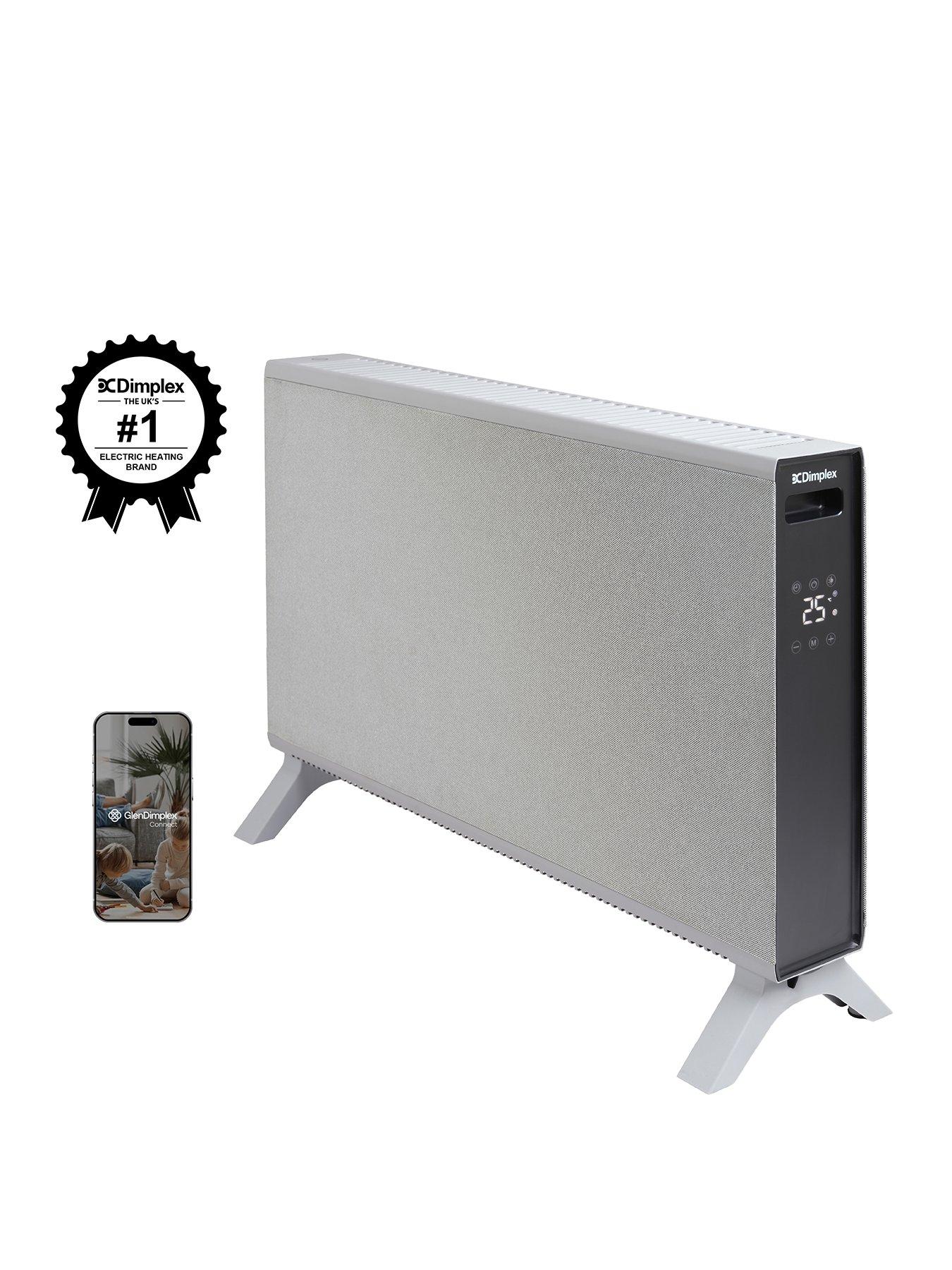 Image 1 of 7 of Dimplex DXCV2004 HeatLite TEX 2kW Smart Convector Heater, Freestanding & Wall Mountable, 7 Day Timer